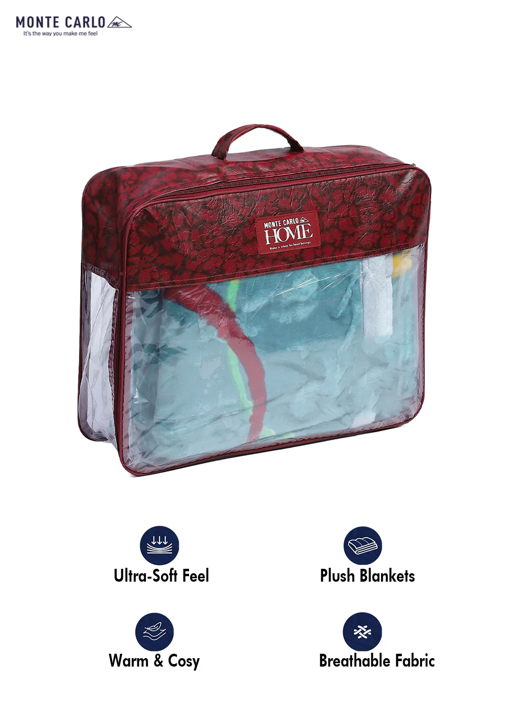 Printed Single Bed Reversible Blanket 2 Ply, 511 GSM, 1.8 kg (New Diamond) - Image 12