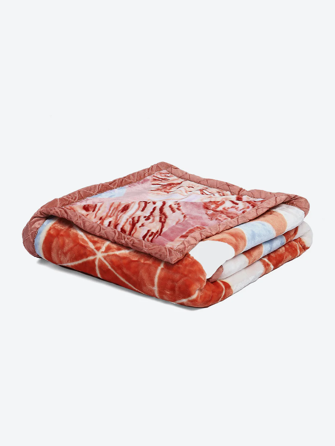 Printed Single Bed Reversible Blanket 2 Ply, 511 GSM, 1.8 kg (New Diamond) - Image 7