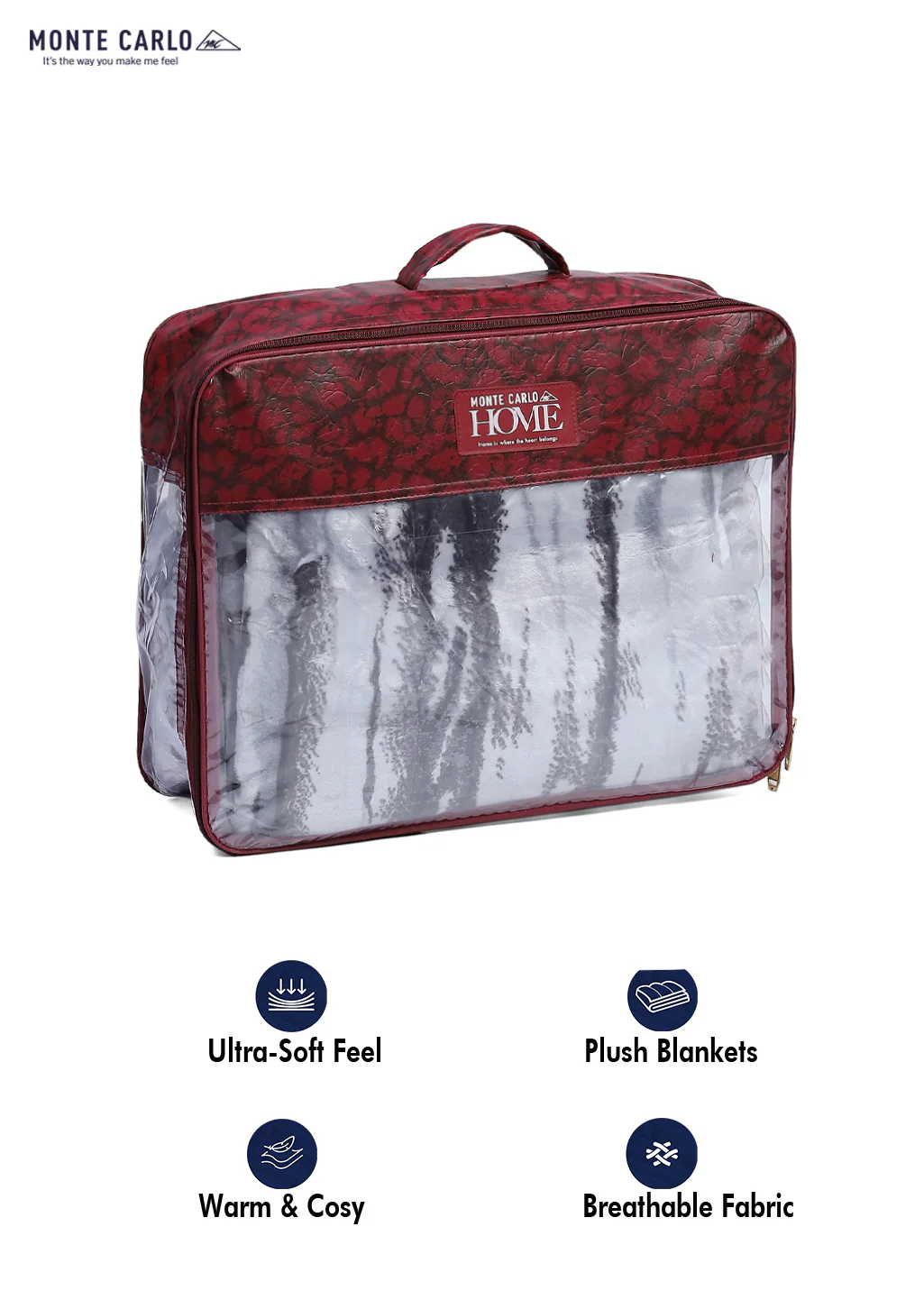 Printed Single Bed Reversible Blanket 2 Ply, 511 GSM, 1.8 kg (New Diamond) - Image 12
