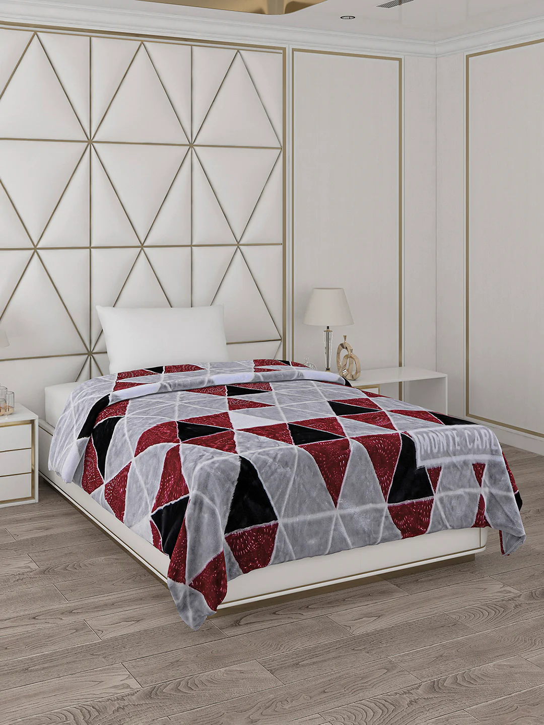 Printed Single Bed Reversible Blanket 2 Ply, 568 GSM, 2 kg (Glamour) - Image 4