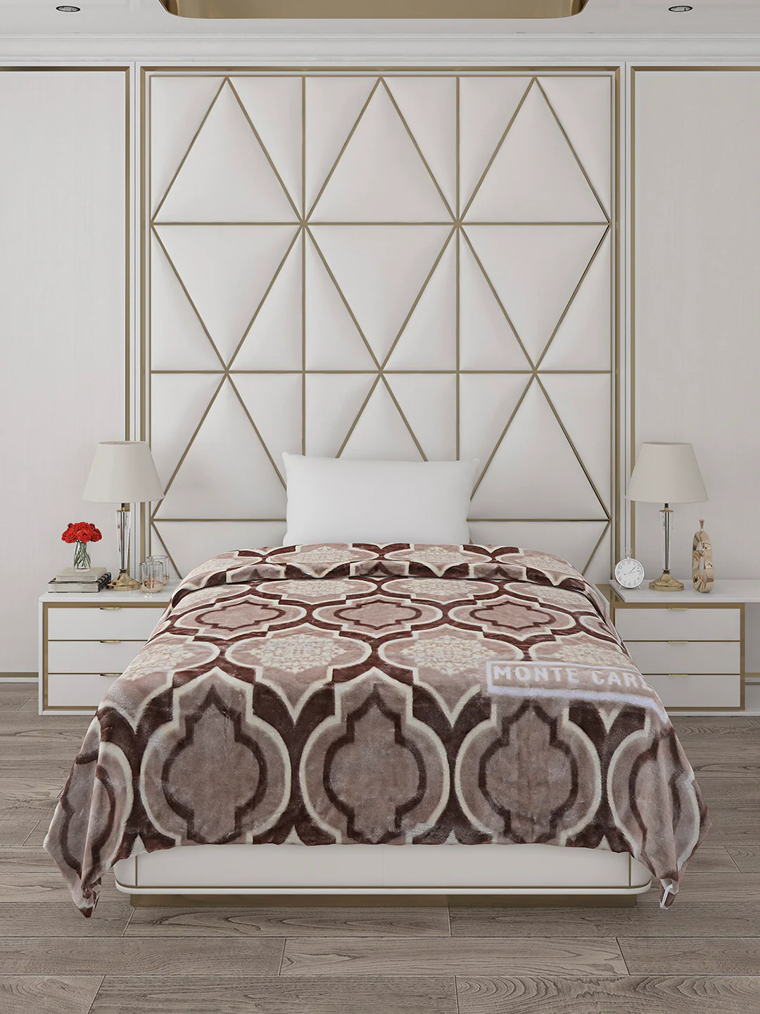Printed Single Bed Reversible Blanket 2 Ply, 568 GSM, 2 kg (Glamour) - Image 2