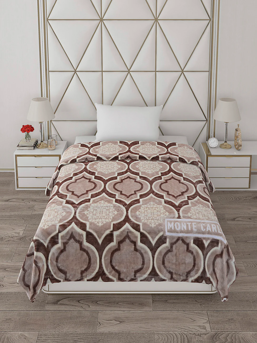 Printed Single Bed Reversible Blanket 2 Ply, 568 GSM, 2 kg (Glamour) - Image 3