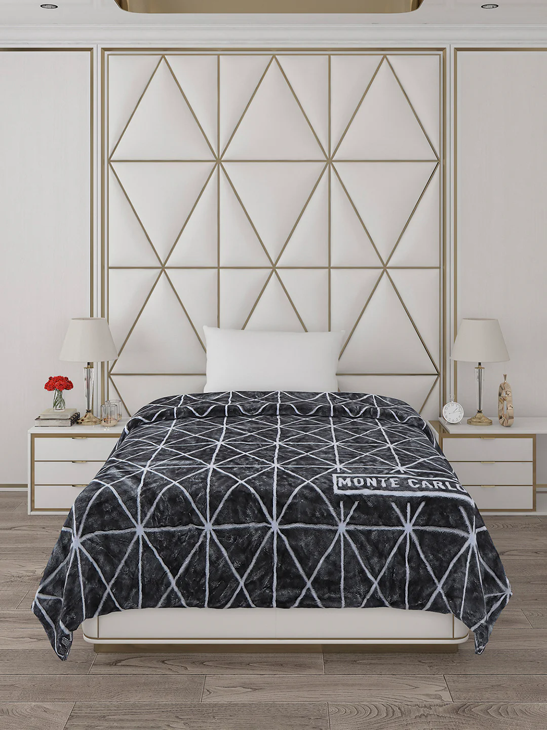 Printed Single Bed Reversible Blanket 2 Ply, 568 GSM, 2 kg (Glamour) - Image 2
