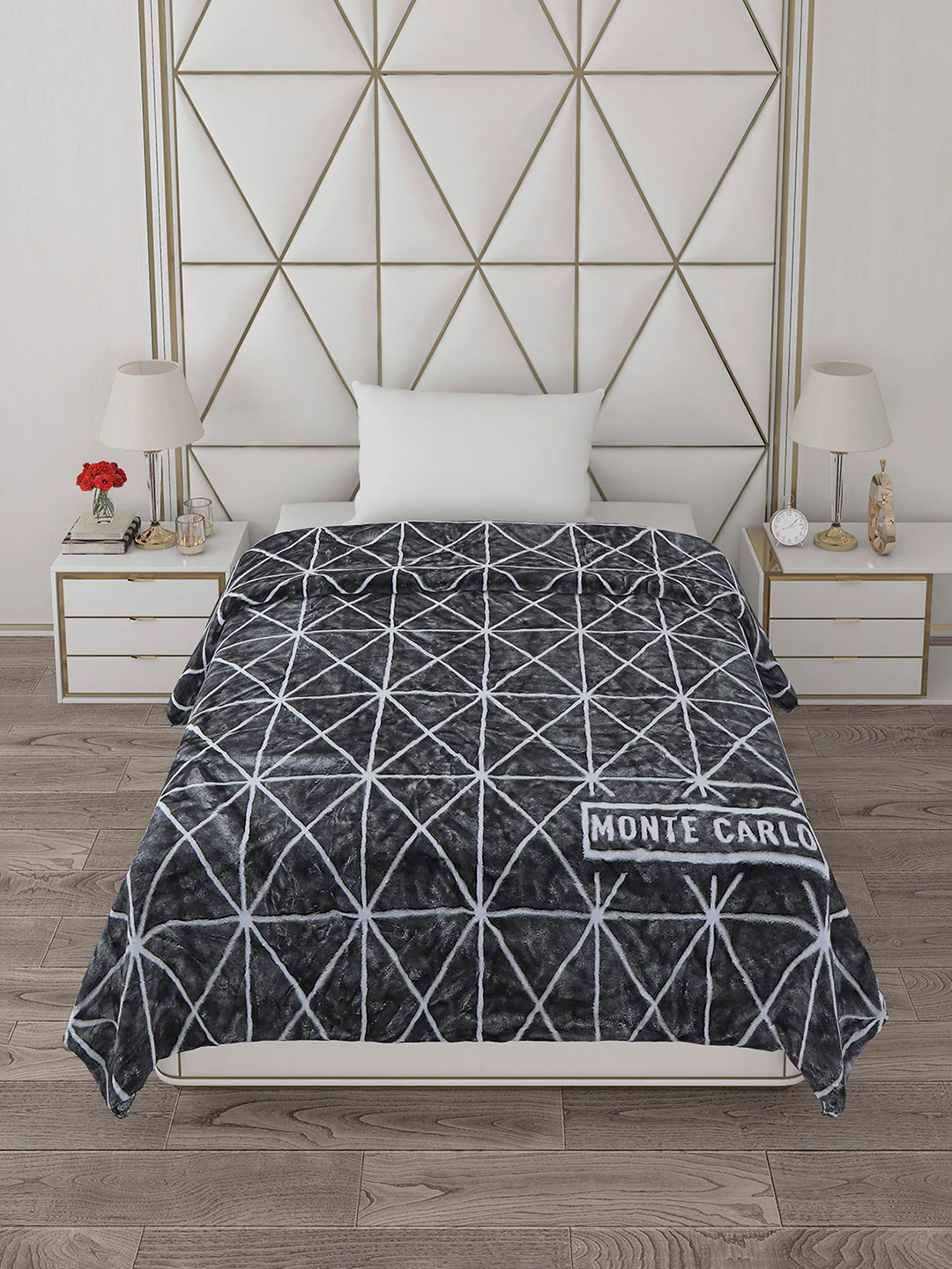 Printed Single Bed Reversible Blanket 2 Ply, 568 GSM, 2 kg (Glamour) - Image 3
