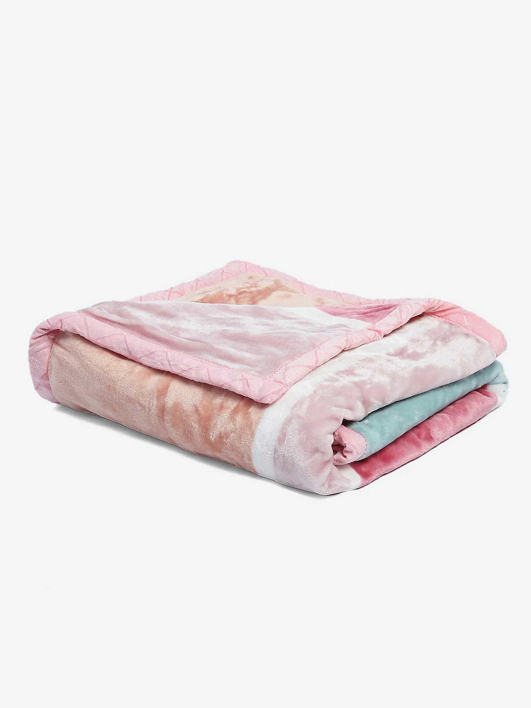 Printed Single Bed Reversible Blanket 2 Ply, 568 GSM, 2 kg (Glamour) - Image 5