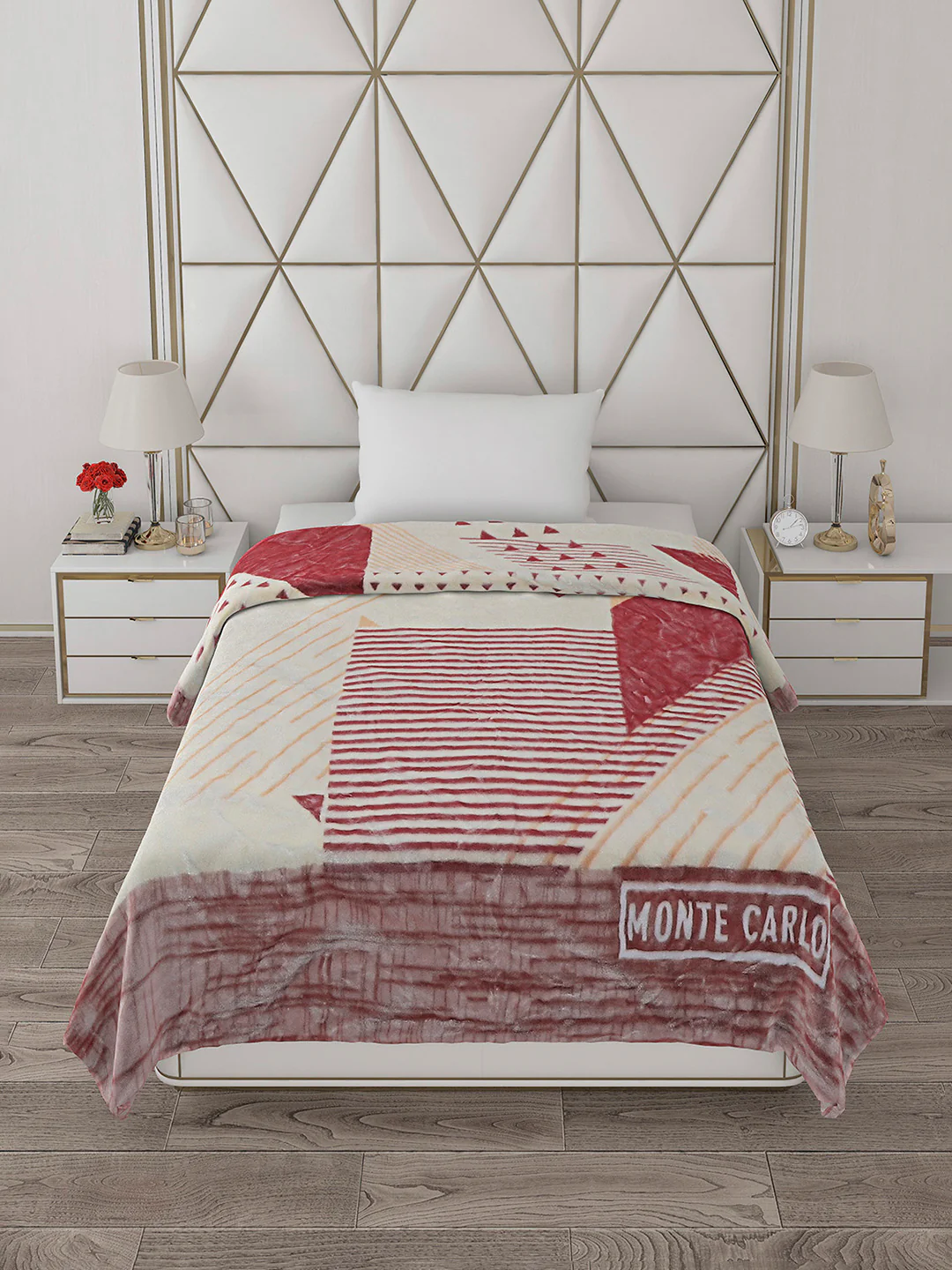 Printed Single Bed Reversible Blanket 2 Ply, 568 GSM, 2 kg (Glamour) - Image 3