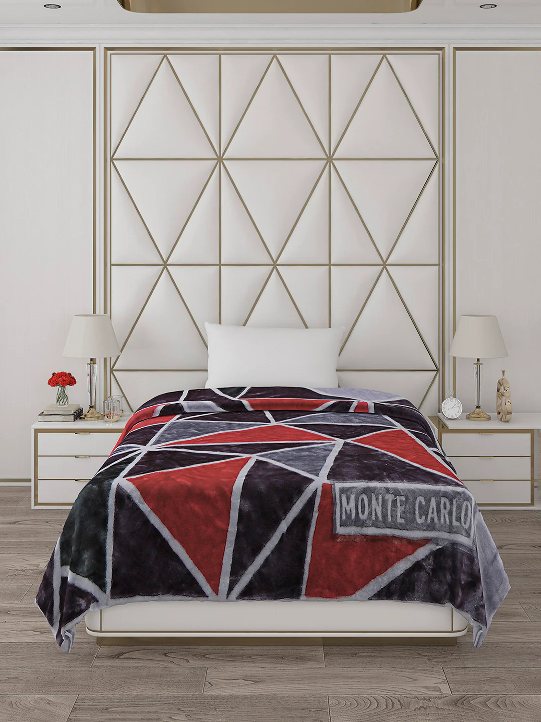 Printed Single Bed Reversible Blanket 2 Ply, 568 GSM, 2 kg (Glamour) - Image 2