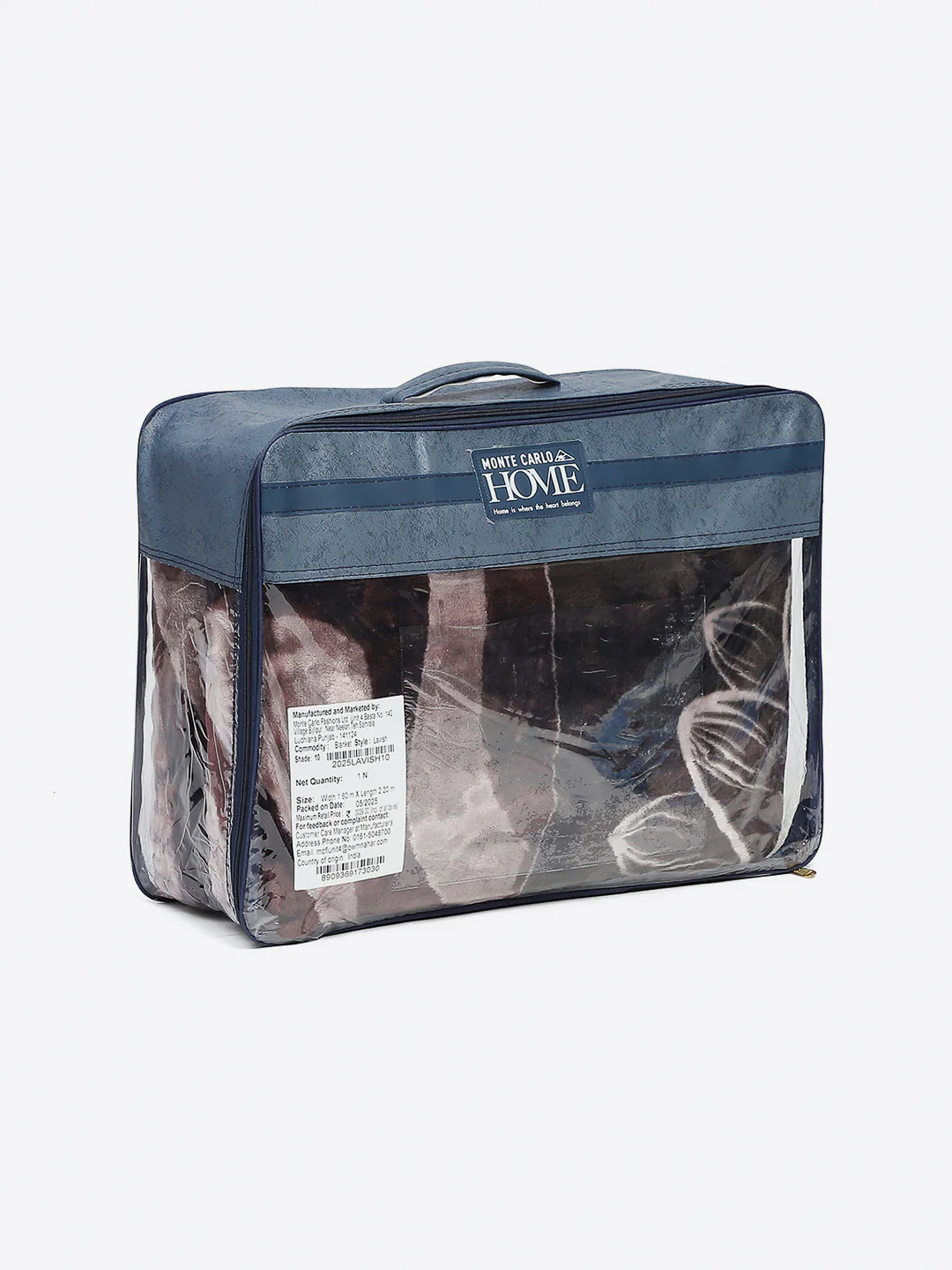 Printed Single Bed Reversible Blanket 2 Ply, 895 GSM, 3.15 kg (Lavish) - Image 8