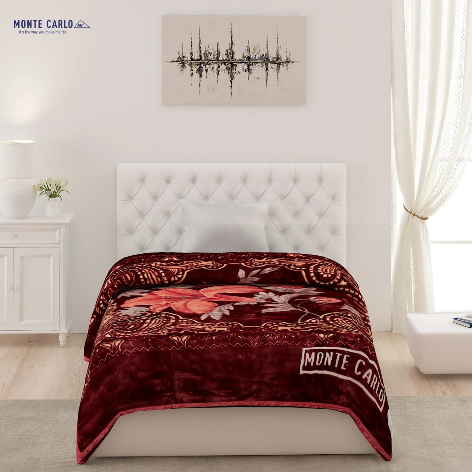 Printed Single Bed Blanket for Heavy Winter -1 Ply - Image 2