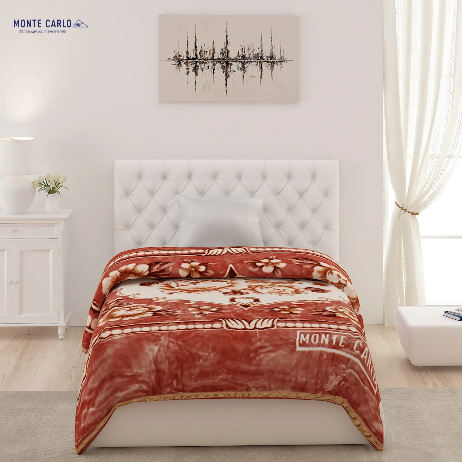 Printed Single Bed Blanket for Heavy Winter -1 Ply - Image 2