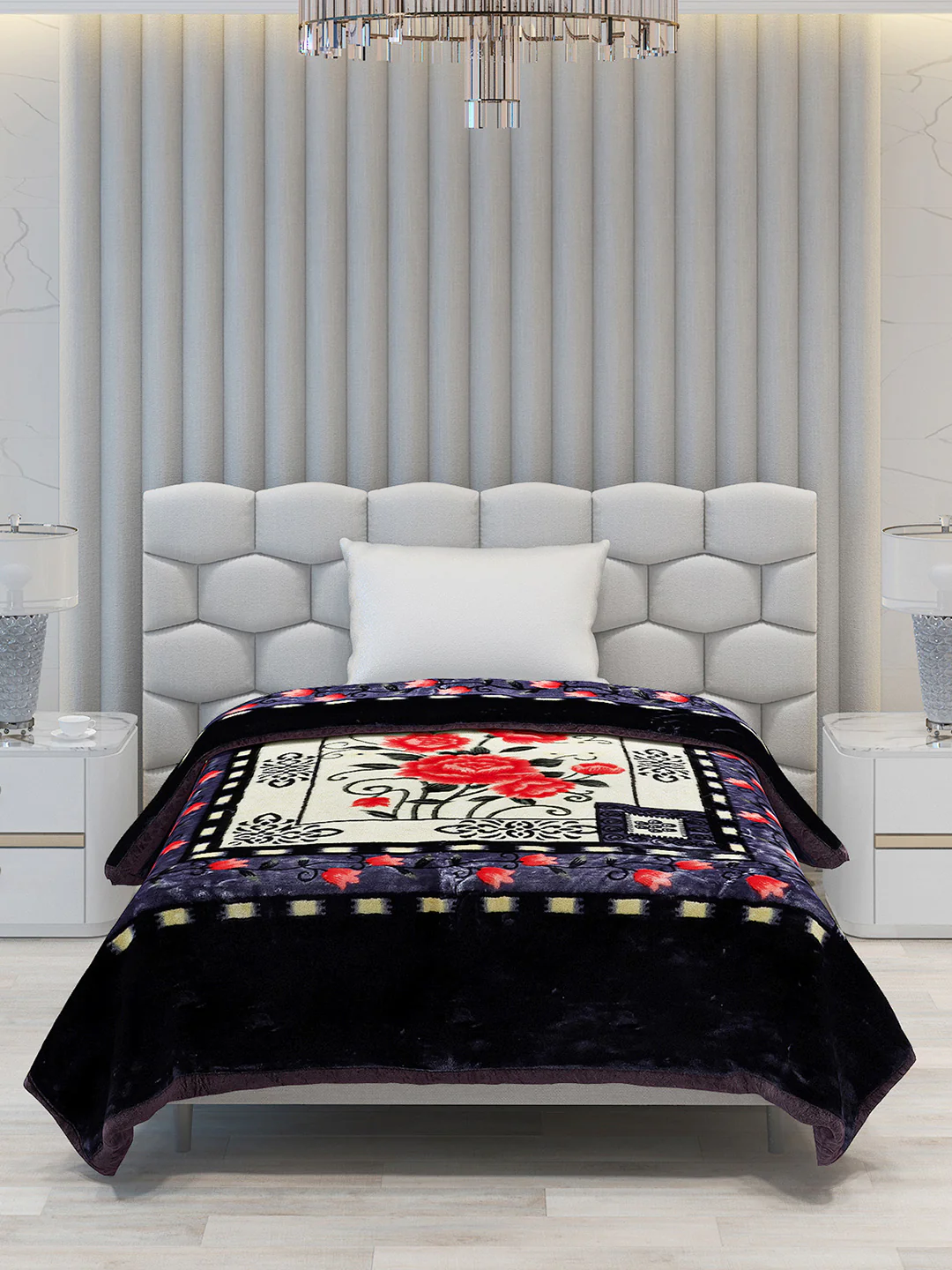 Printed Single Bed Blanket for Heavy Winter -1 Ply - Image 3