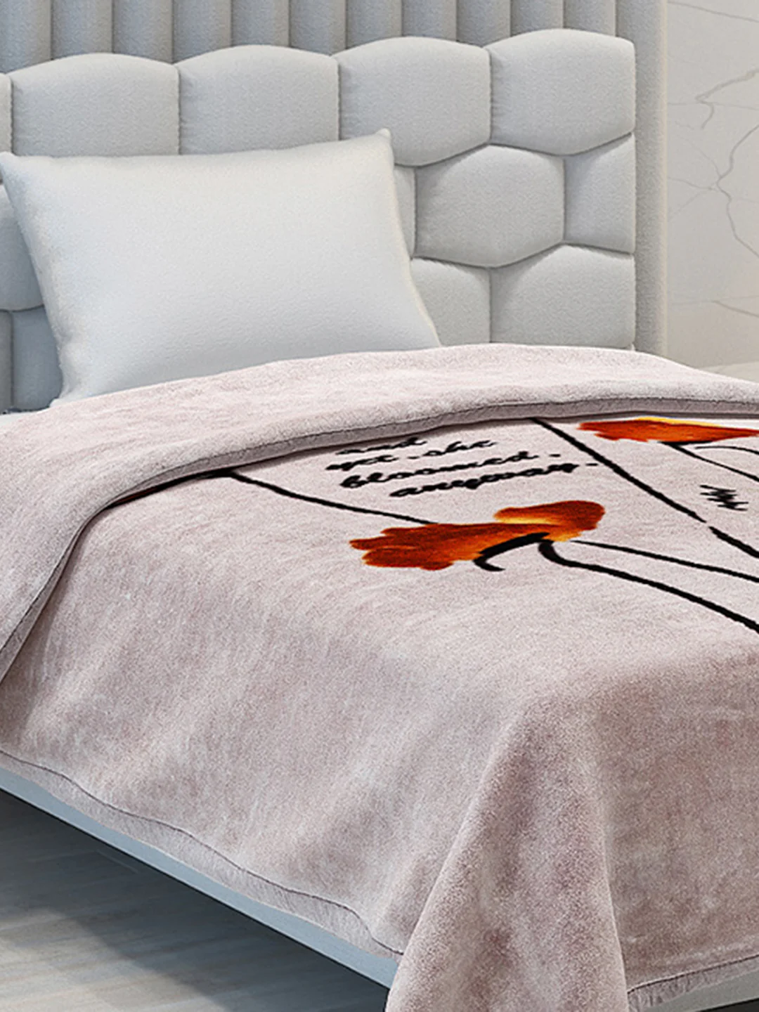 Printed Single Bed Blanket for Heavy Winter -1 Ply - Image 4