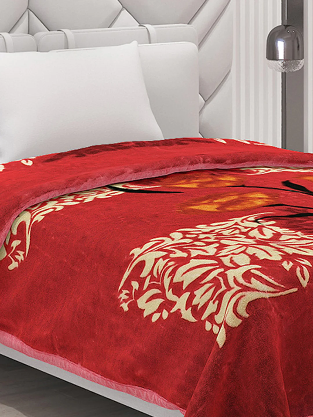 Printed Single Bed Mink Blanket for Mild Winter -1 Ply - Image 4