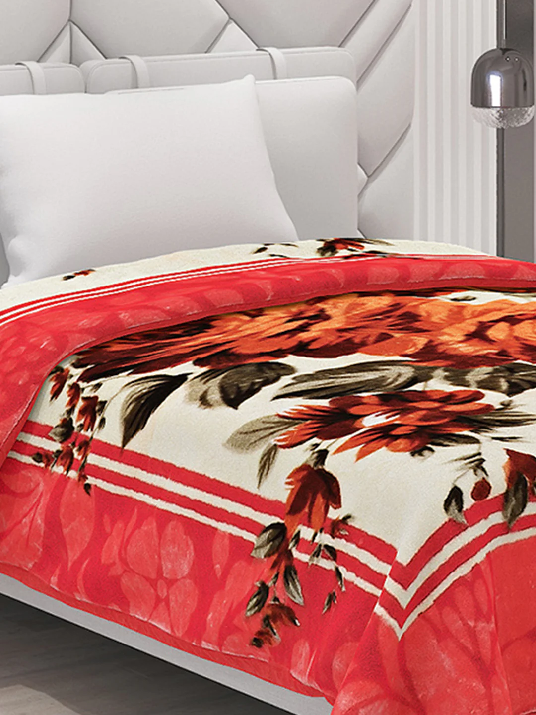 Printed Single Bed Mink Blanket for Mild Winter -1 Ply - Image 4