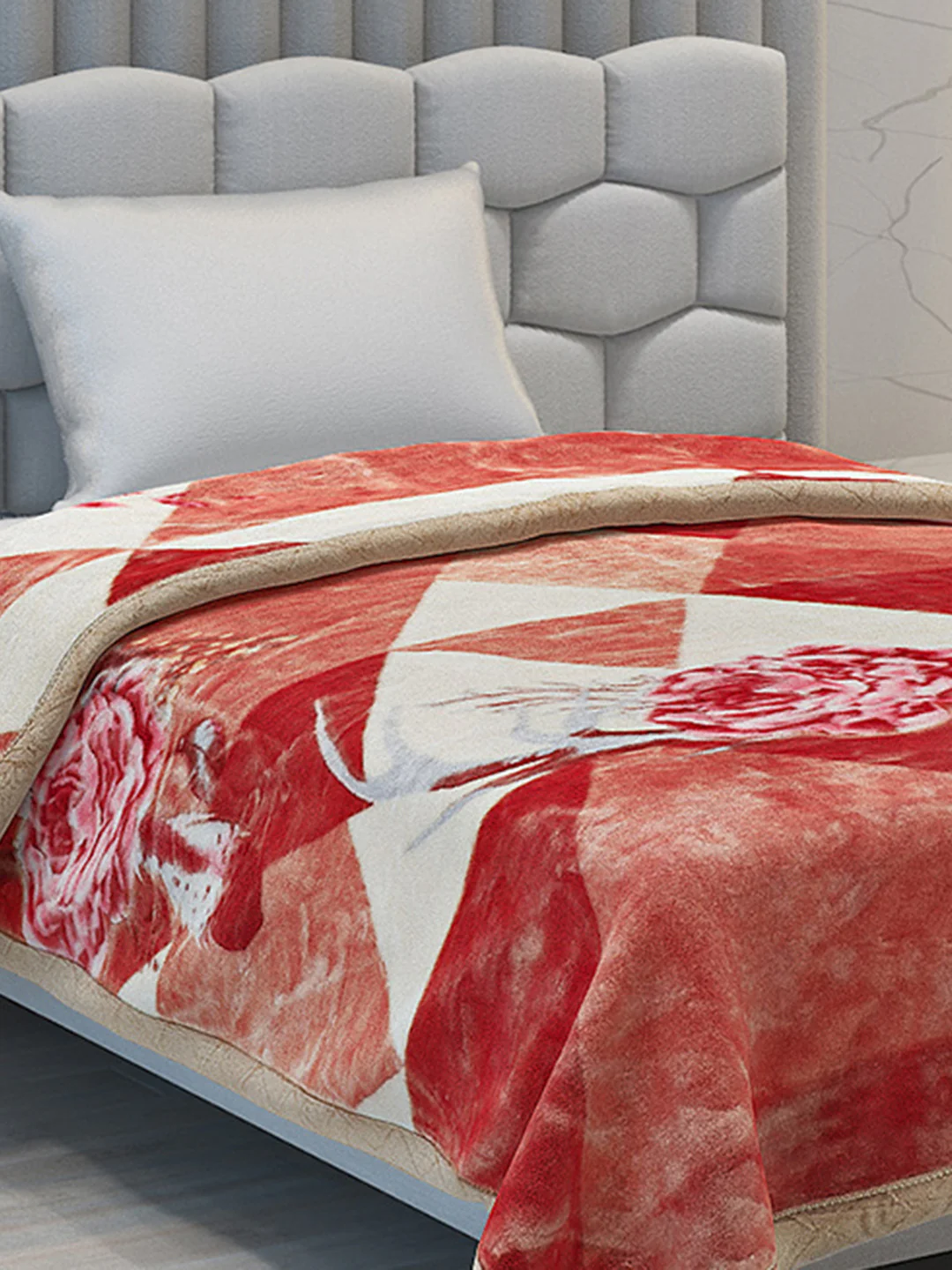 Printed Single Bed Blanket for Heavy Winter -2 Ply - Image 4