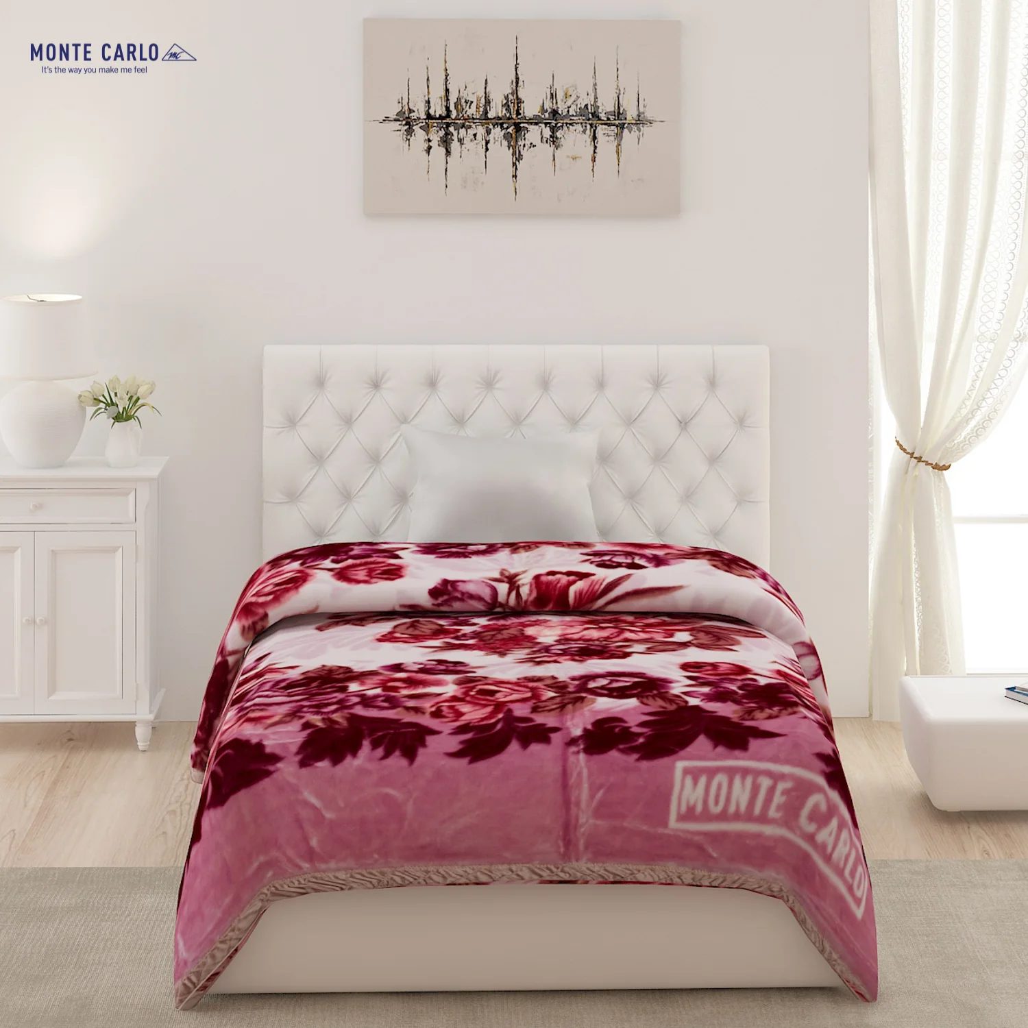 Printed Single Bed Blanket for Heavy Winter -2 Ply - Image 2