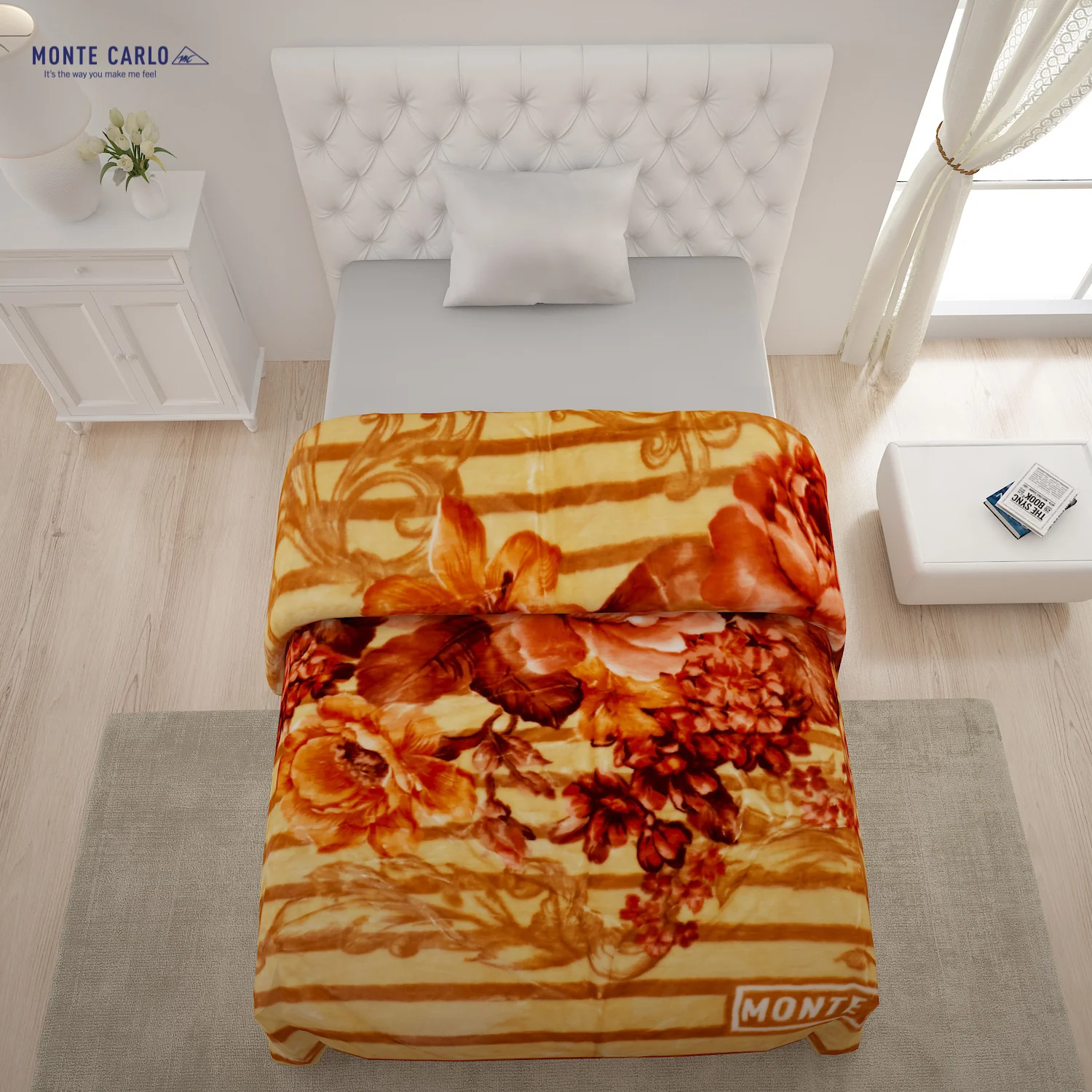 Printed Single Bed Blanket for Heavy Winter -2 Ply - Image 3
