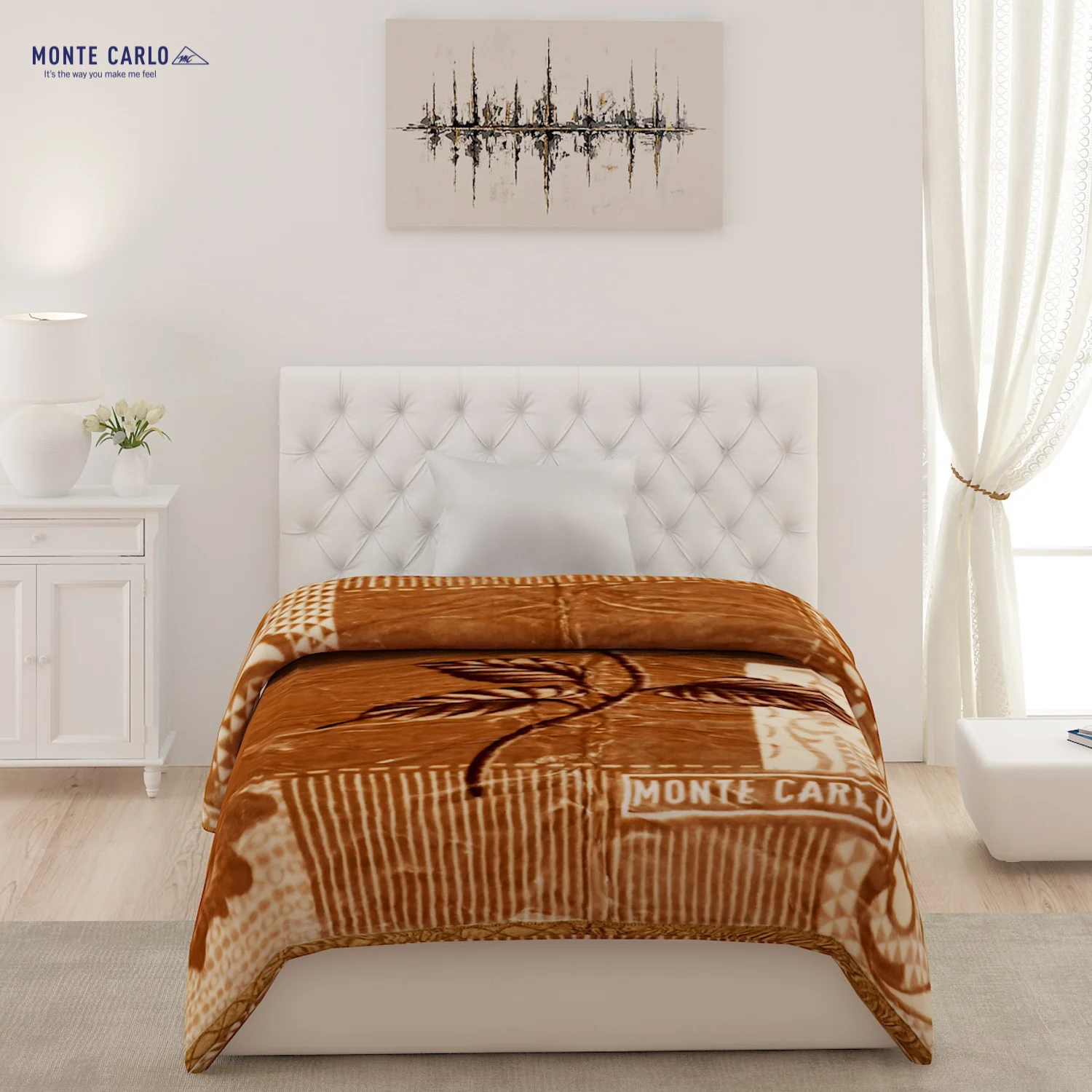 Printed Single Bed Blanket for Heavy Winter -2 Ply - Image 2