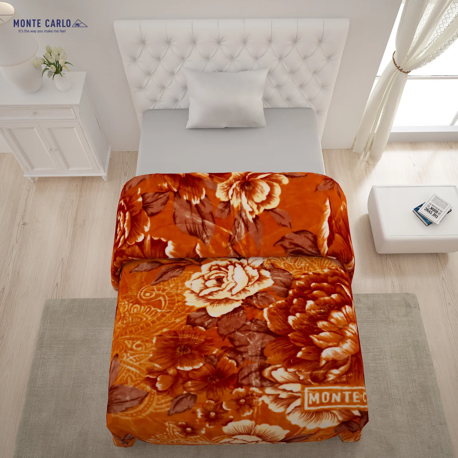 Printed Single Bed Blanket for Heavy Winter -2 Ply - Image 3