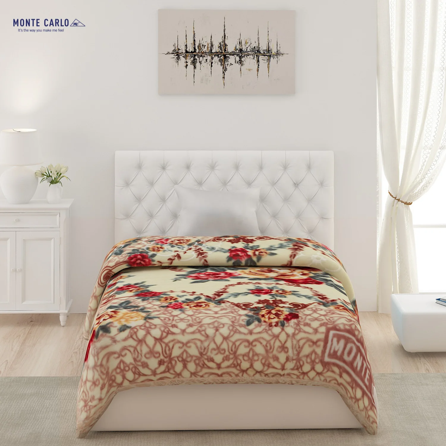 Printed Single Bed Blanket for Heavy Winter -2 Ply - Image 3