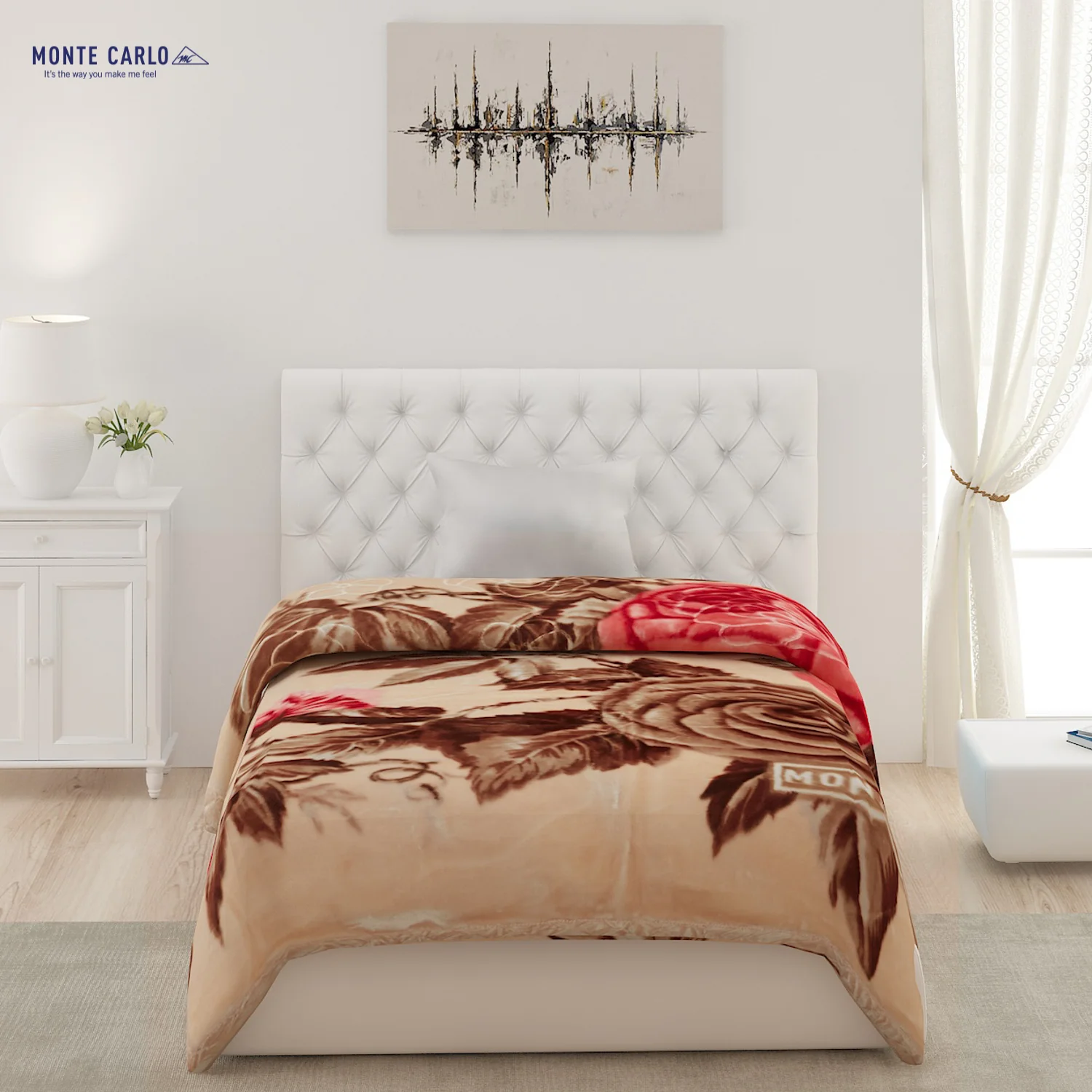 Printed Single Bed Blanket for Heavy Winter -2 Ply - Image 3