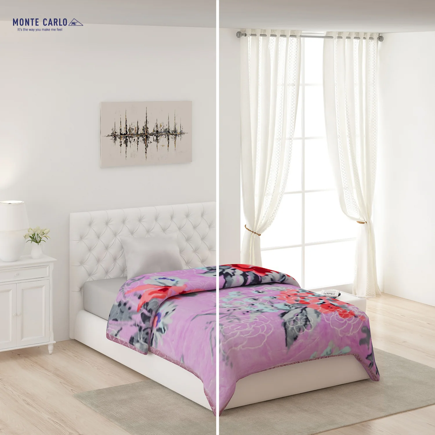 Printed Single Bed Blanket for Heavy Winter -2 Ply - Image 2
