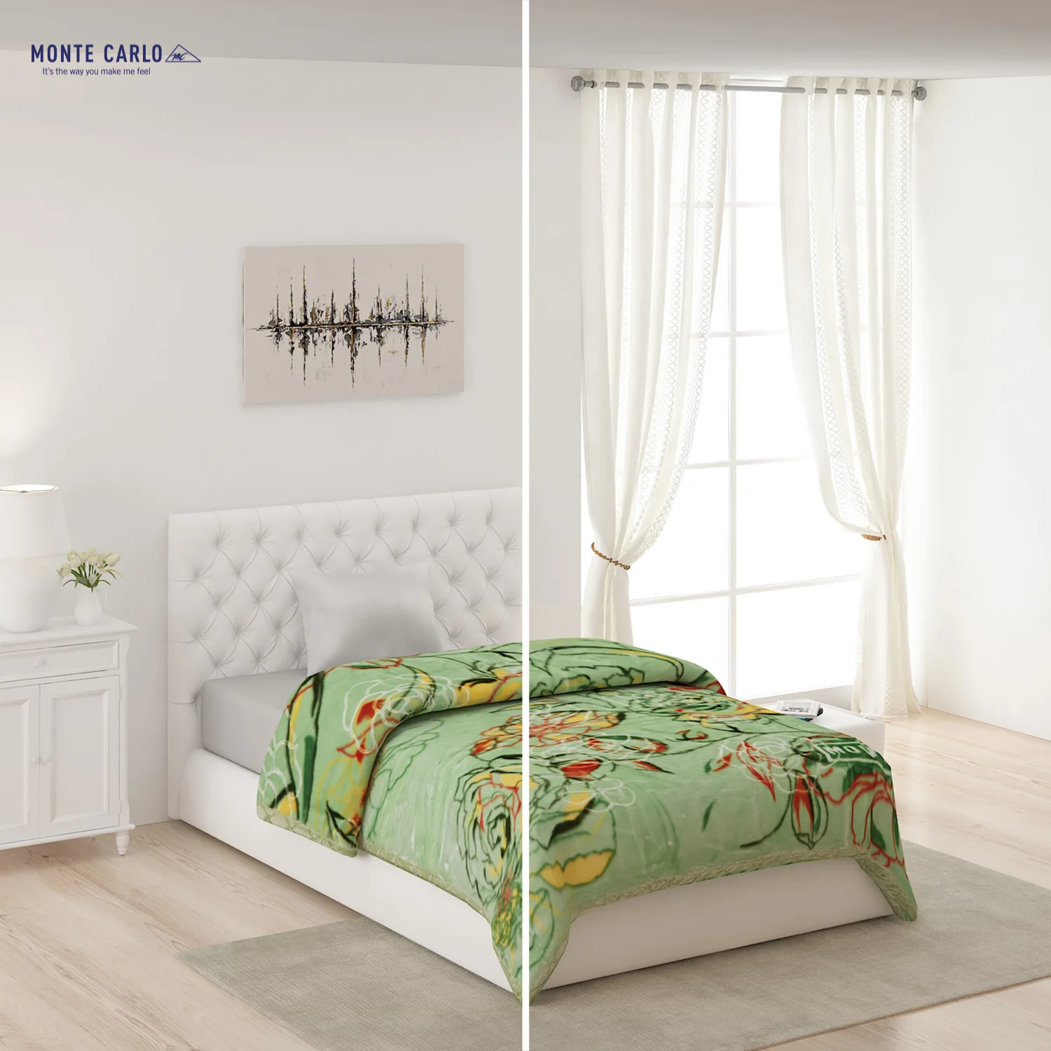 Printed Single Bed Blanket for Heavy Winter -2 Ply - Image 2