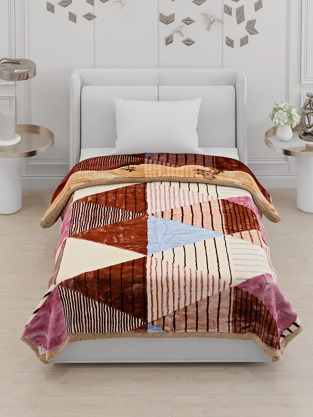 Printed Single Bed Blanket for Heavy Winter -2 Ply - Image 2