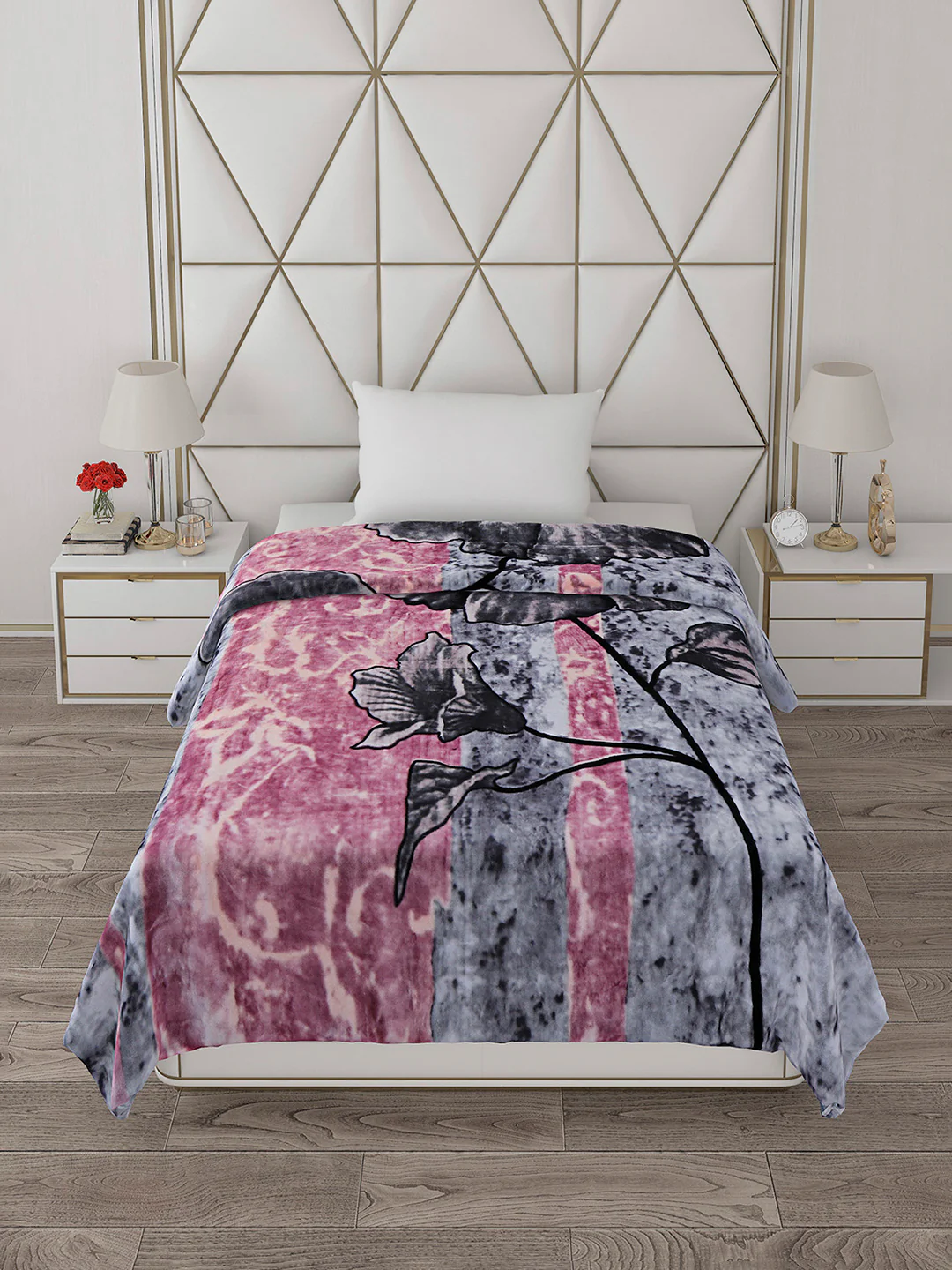 Printed Single Bed Blanket for Heavy Winter -2 Ply - Image 3