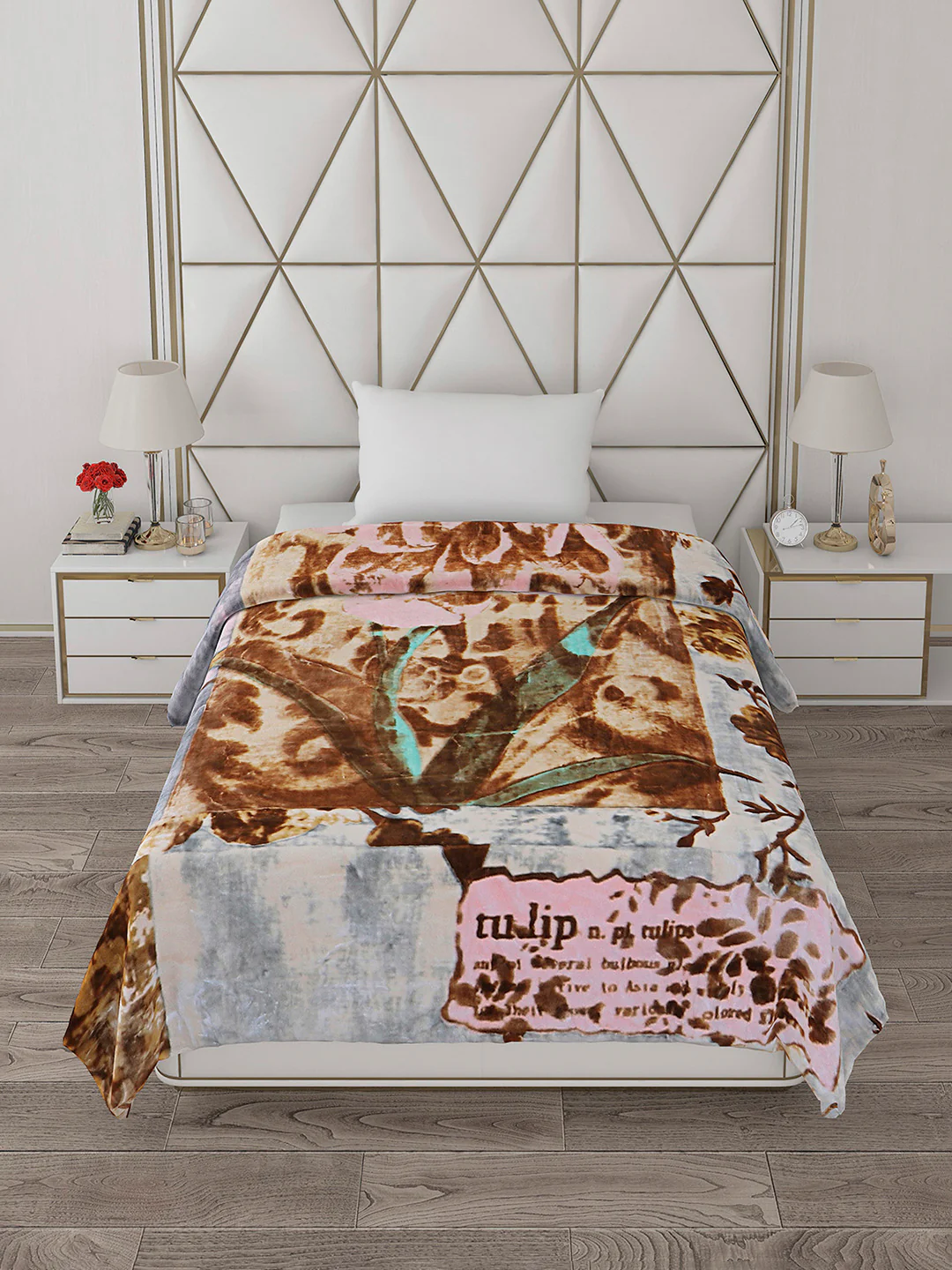 Printed Single Bed Blanket for Heavy Winter -2 Ply - Image 3