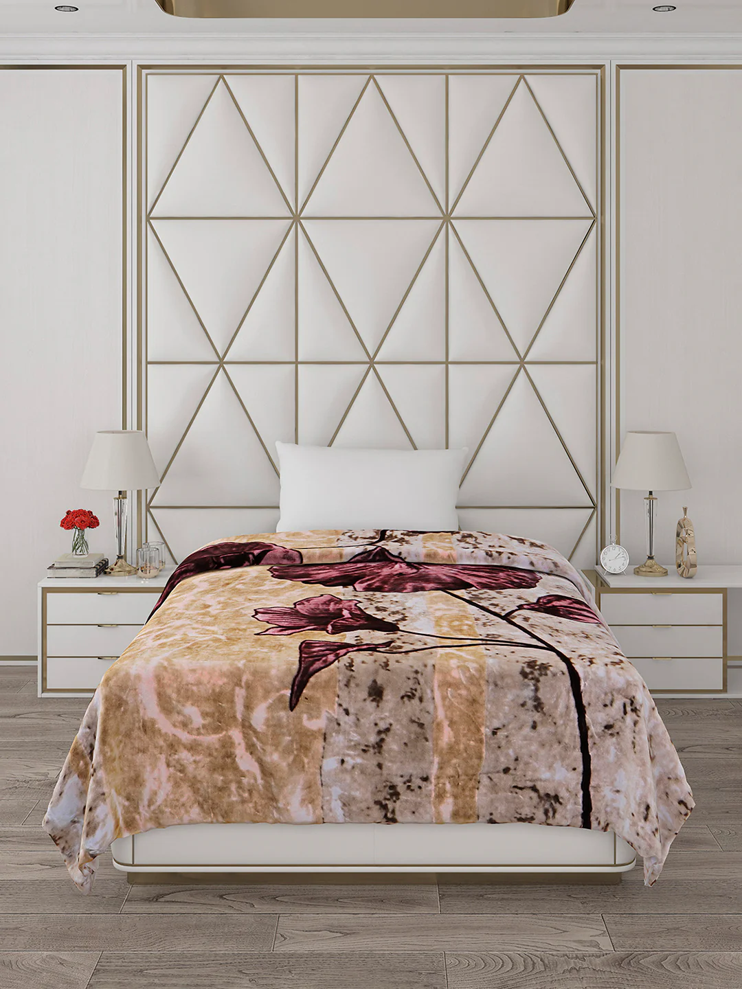 Printed Single Bed Blanket for Heavy Winter -2 Ply - Image 2