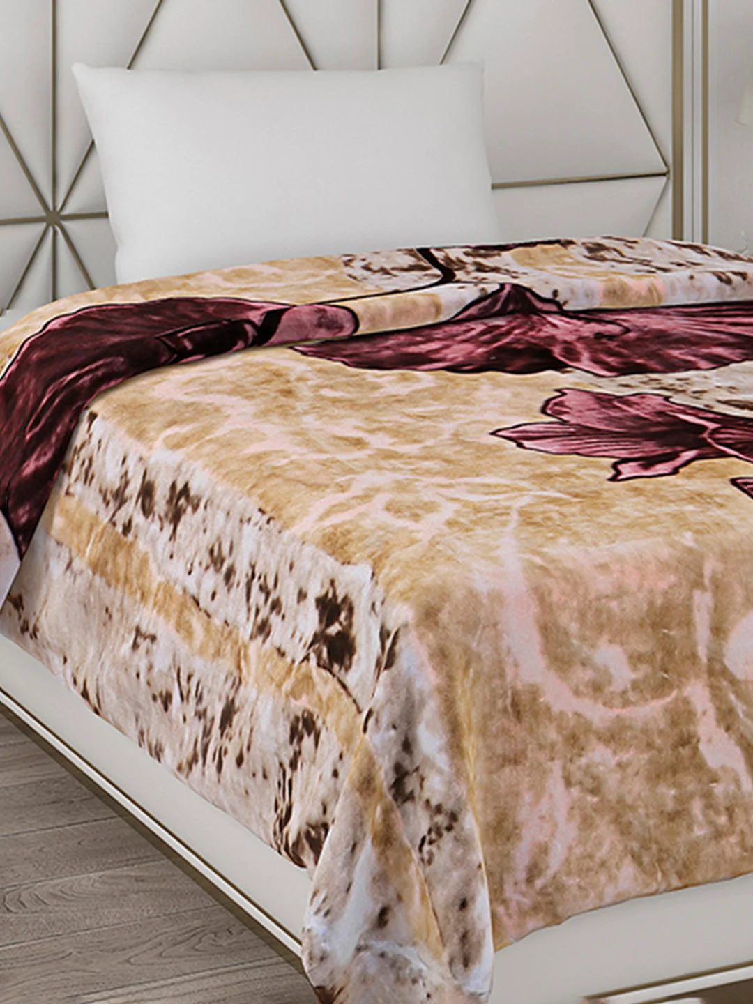 Printed Single Bed Blanket for Heavy Winter -2 Ply - Image 4