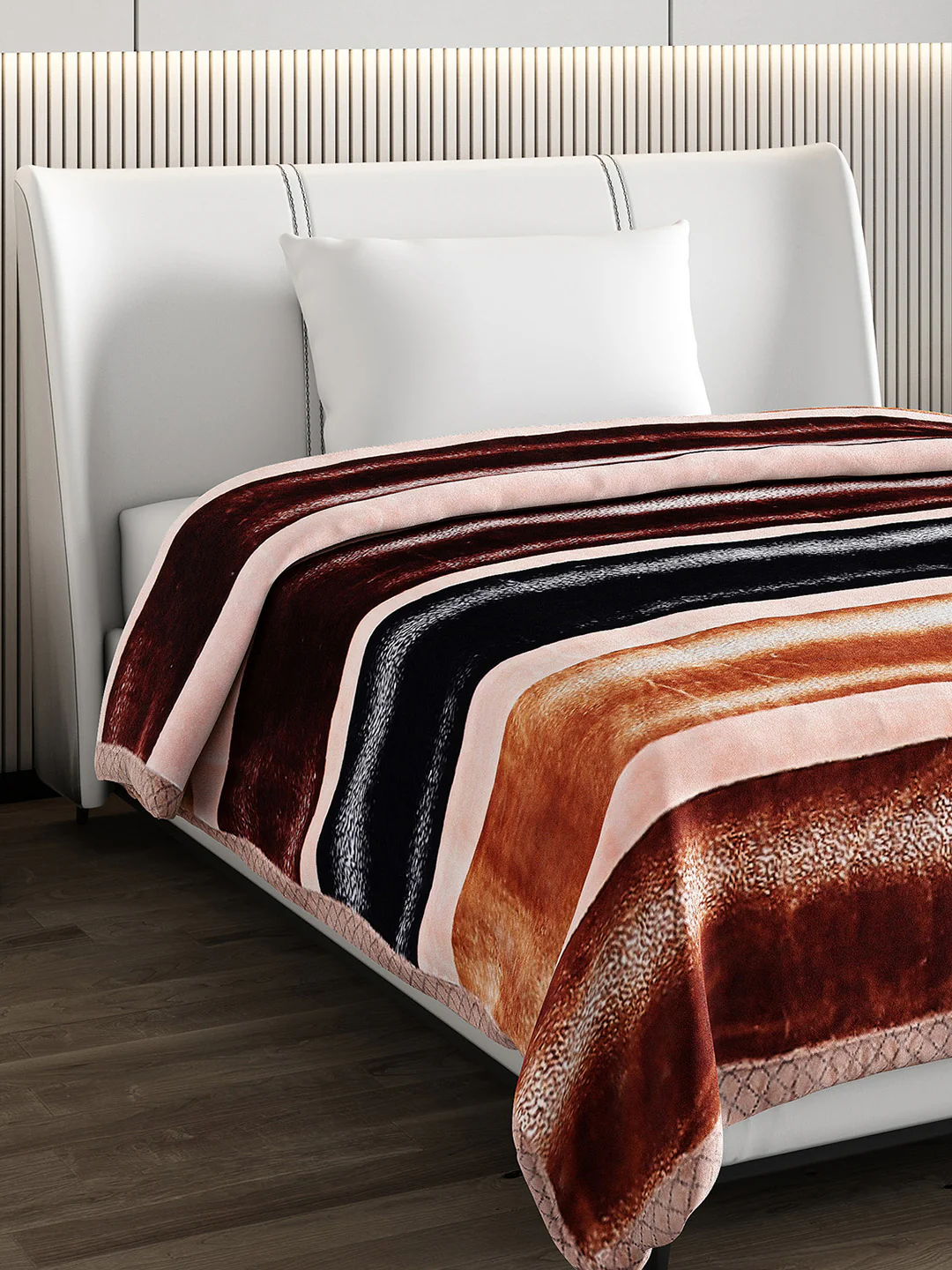 Printed Single Bed Blanket for Heavy Winter -2 Ply - Image 4