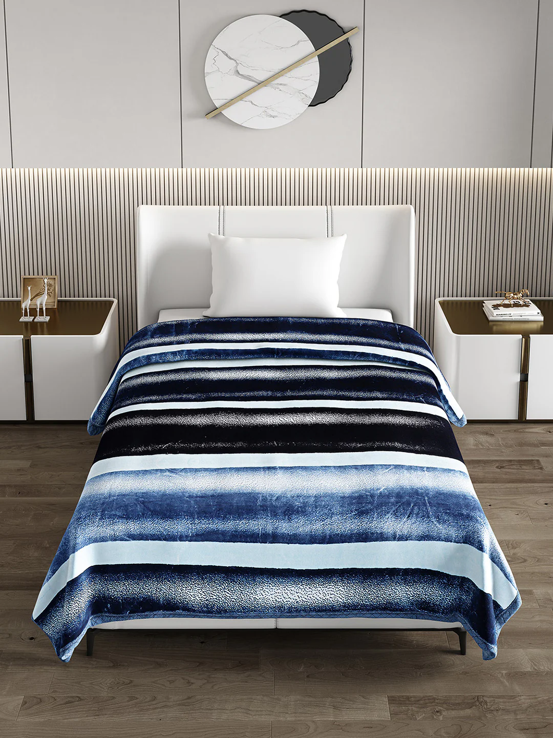 Printed Single Bed Blanket for Heavy Winter -2 Ply - Image 3