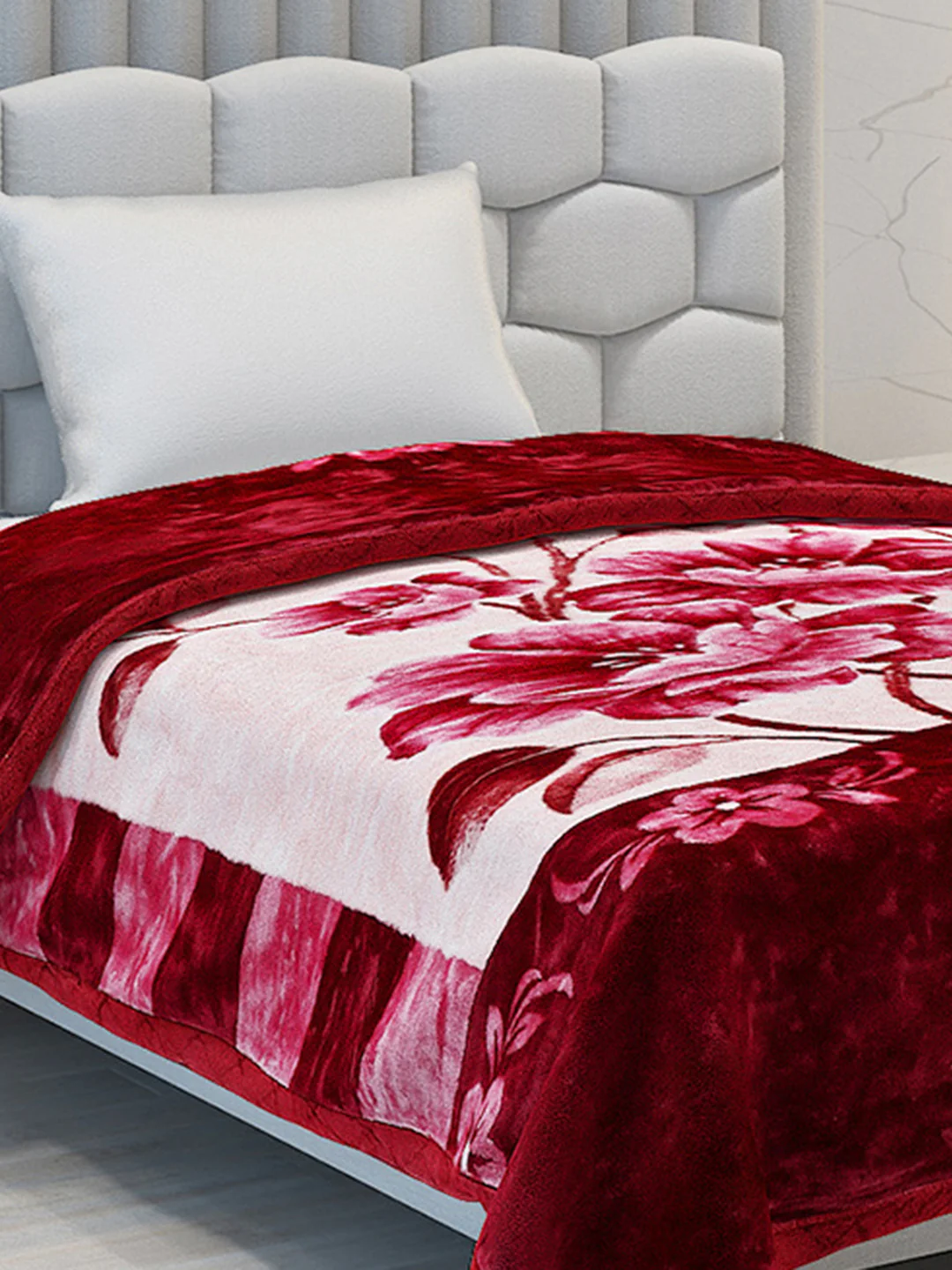 Printed Single Bed Blanket for Heavy Winter -3 Ply - Image 4