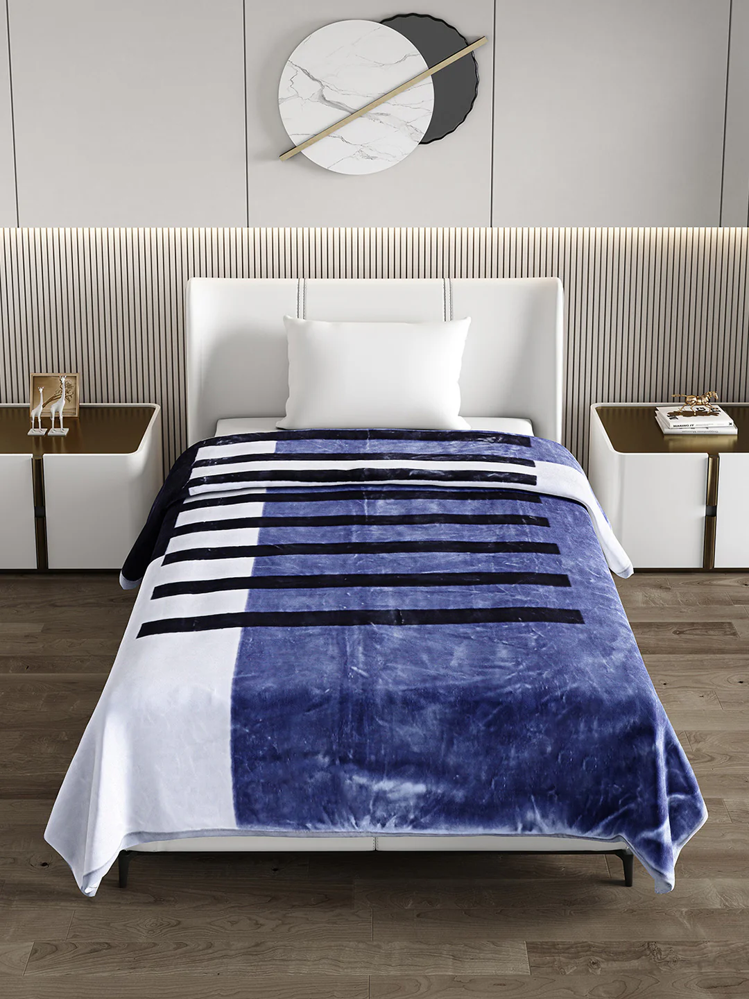 Printed Single Bed Blanket for Heavy Winter -3 Ply - Image 3