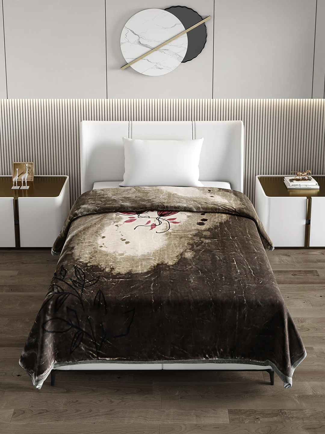 Printed Single Bed Blanket for Heavy Winter -3 Ply - Image 3