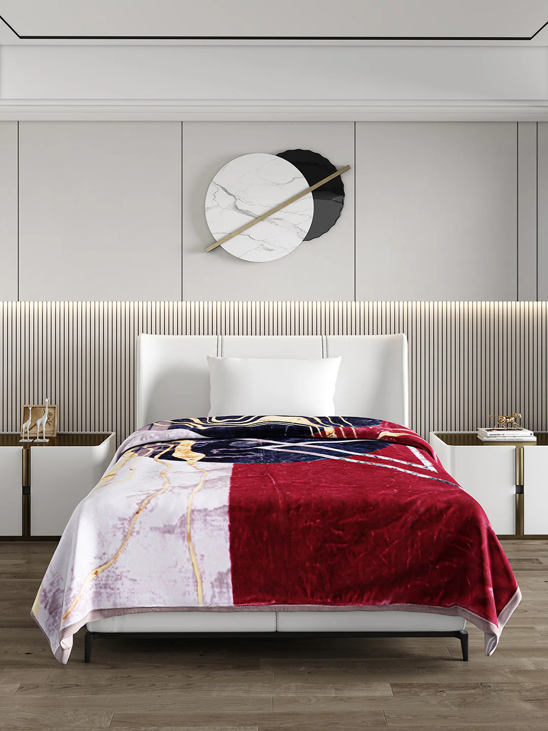 Printed Single Bed Blanket for Heavy Winter -3 Ply - Image 2