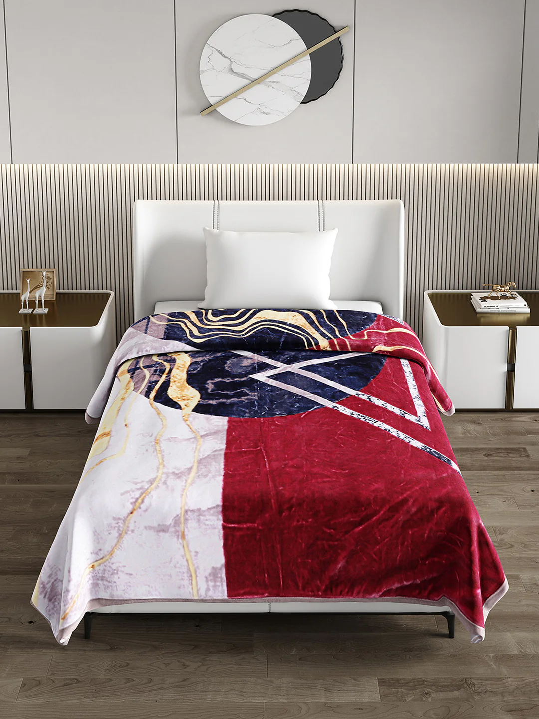 Printed Single Bed Blanket for Heavy Winter -3 Ply - Image 3