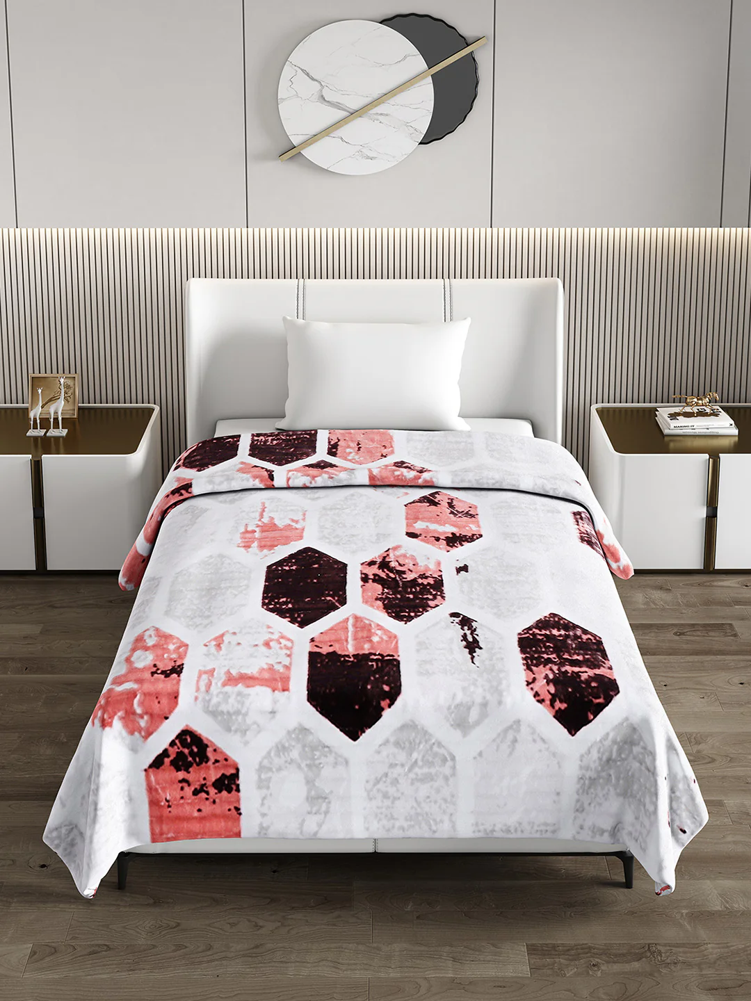Printed Single Bed Blanket for Heavy Winter -3 Ply - Image 3
