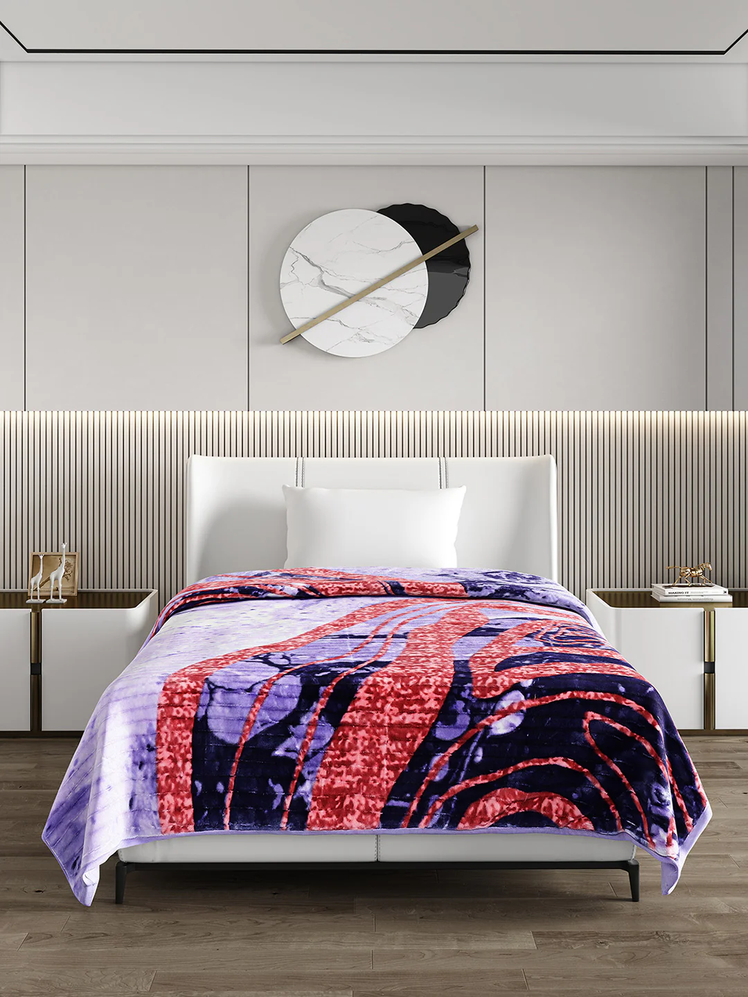 Printed Single Bed Blanket for Heavy Winter -3 Ply - Image 2