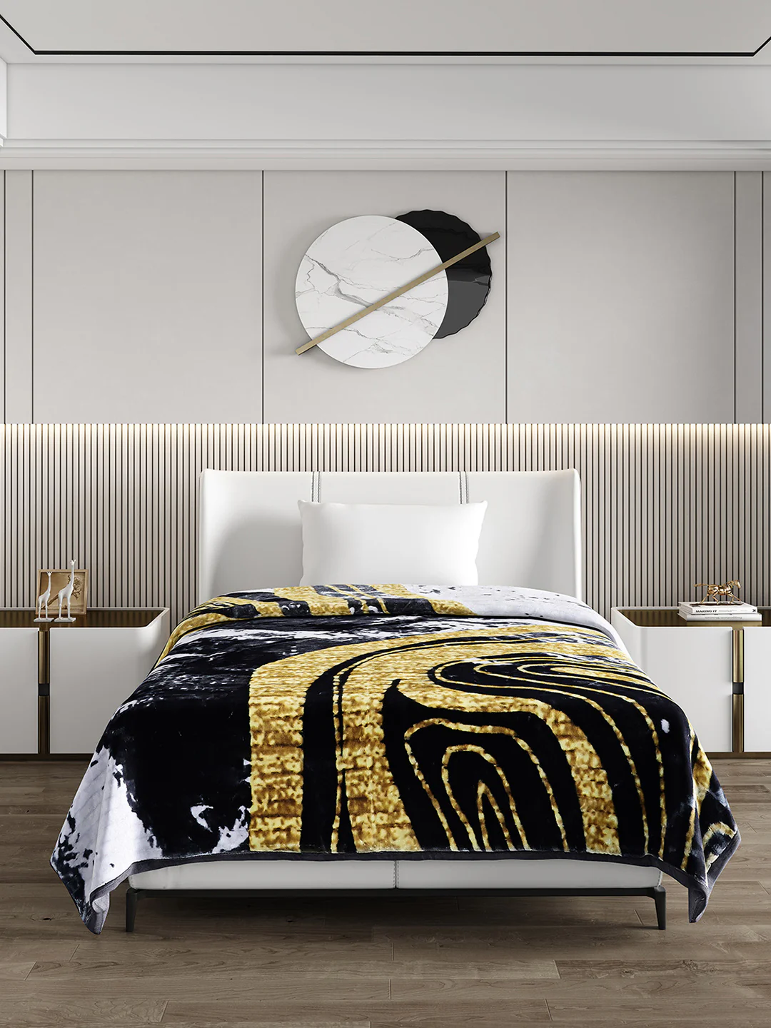 Printed Single Bed Blanket for Heavy Winter -3 Ply - Image 2