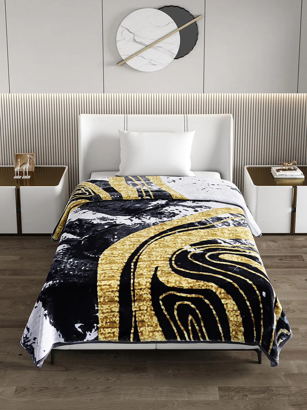 Printed Single Bed Blanket for Heavy Winter -3 Ply - Image 3