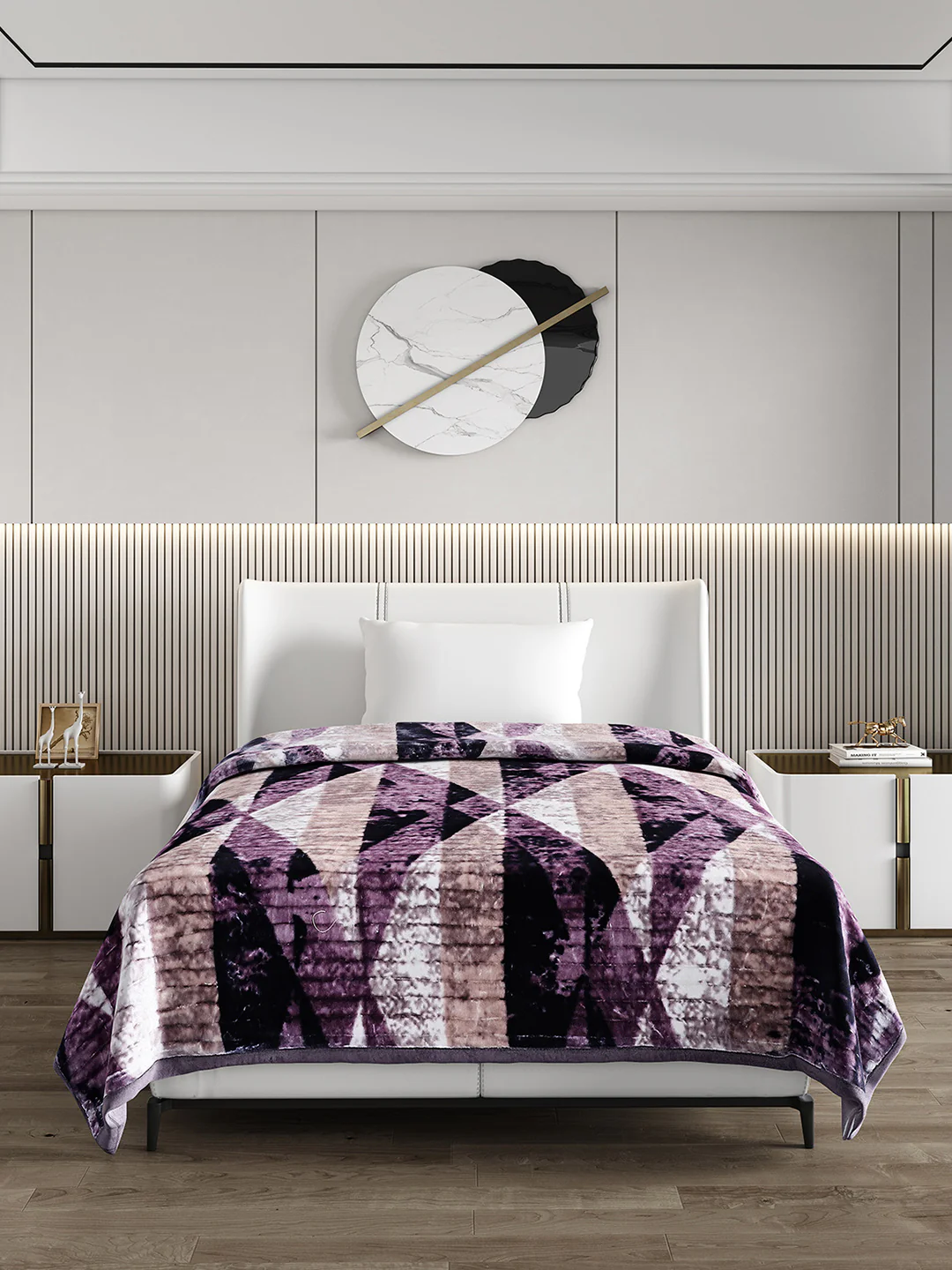 Printed Single Bed Blanket for Heavy Winter -3 Ply - Image 2