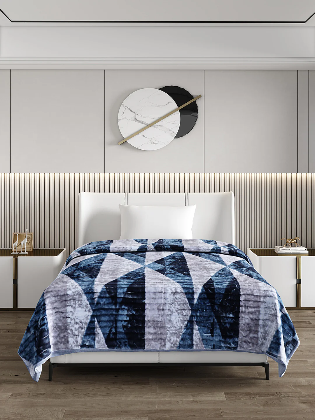 Printed Single Bed Blanket for Heavy Winter -3 Ply - Image 2