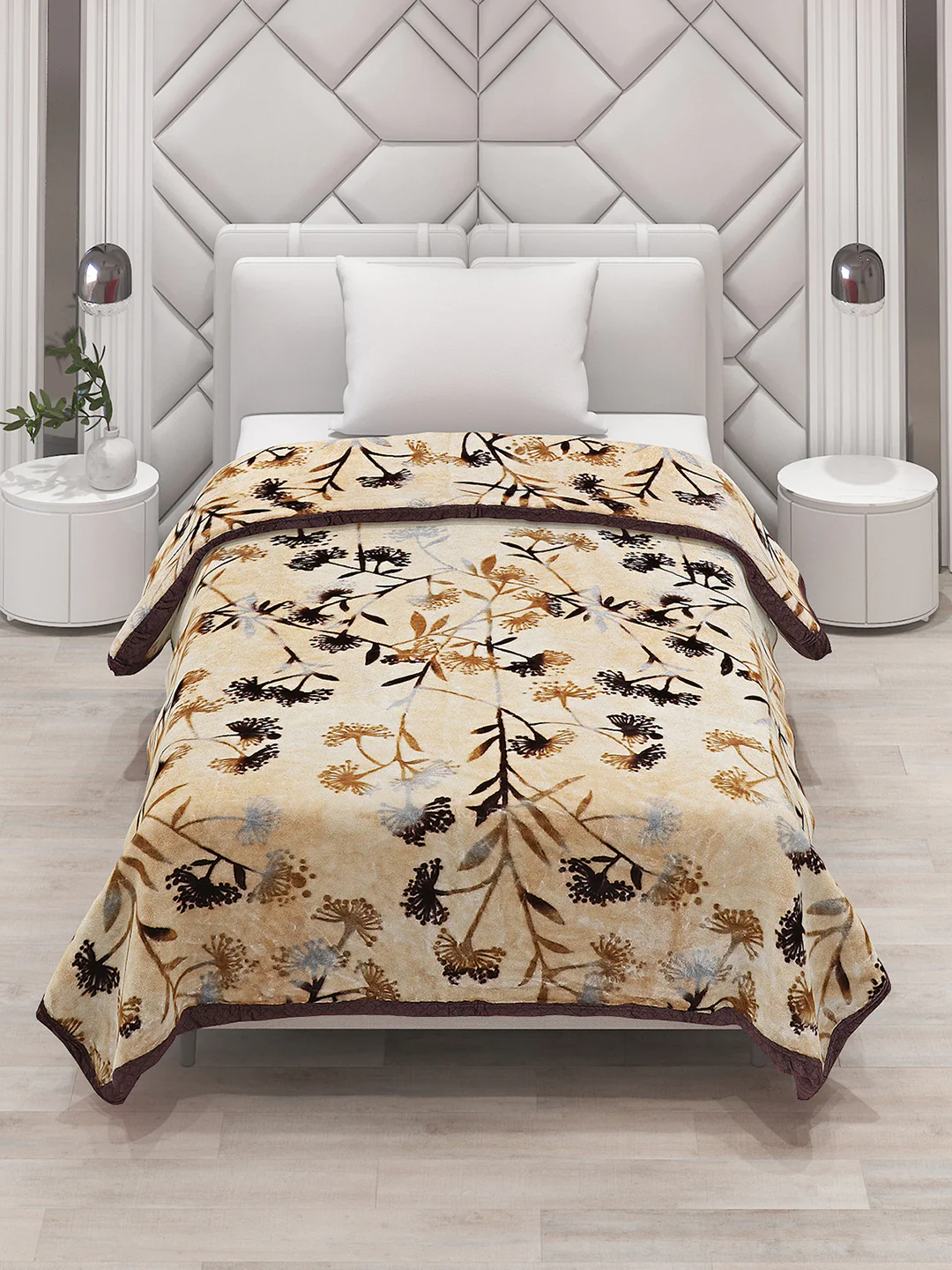 Printed Single Bed Blanket for Mild Winter -1 Ply - Image 2