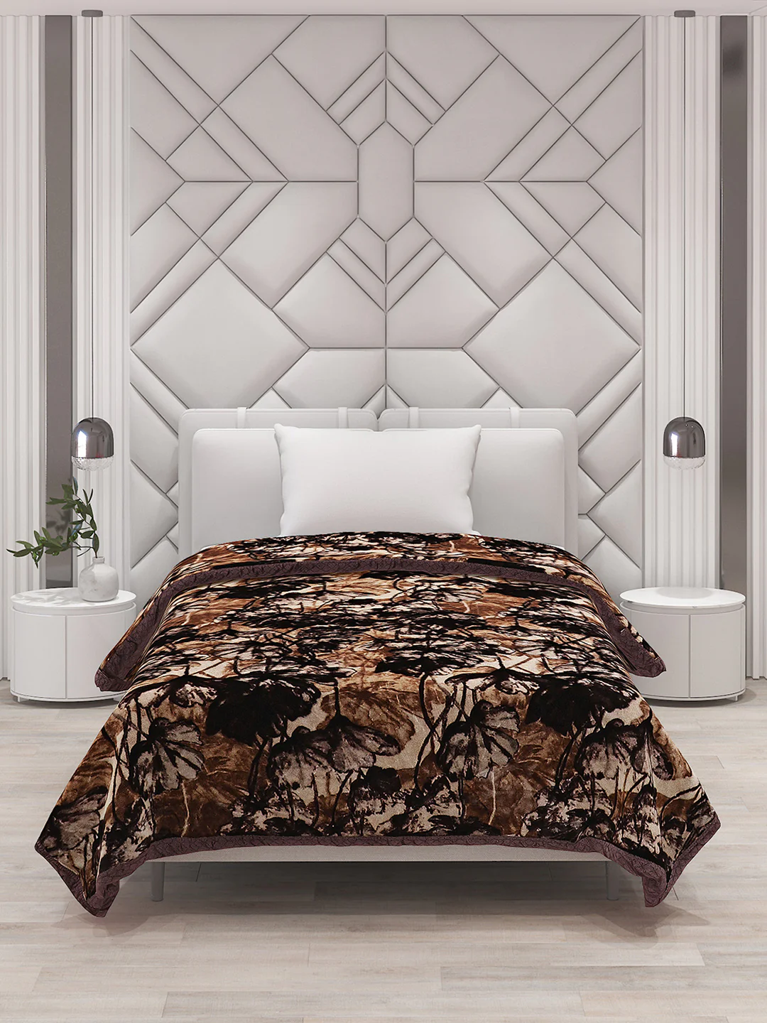 Printed Single Bed Blanket for Mild Winter -1 Ply - Image 3