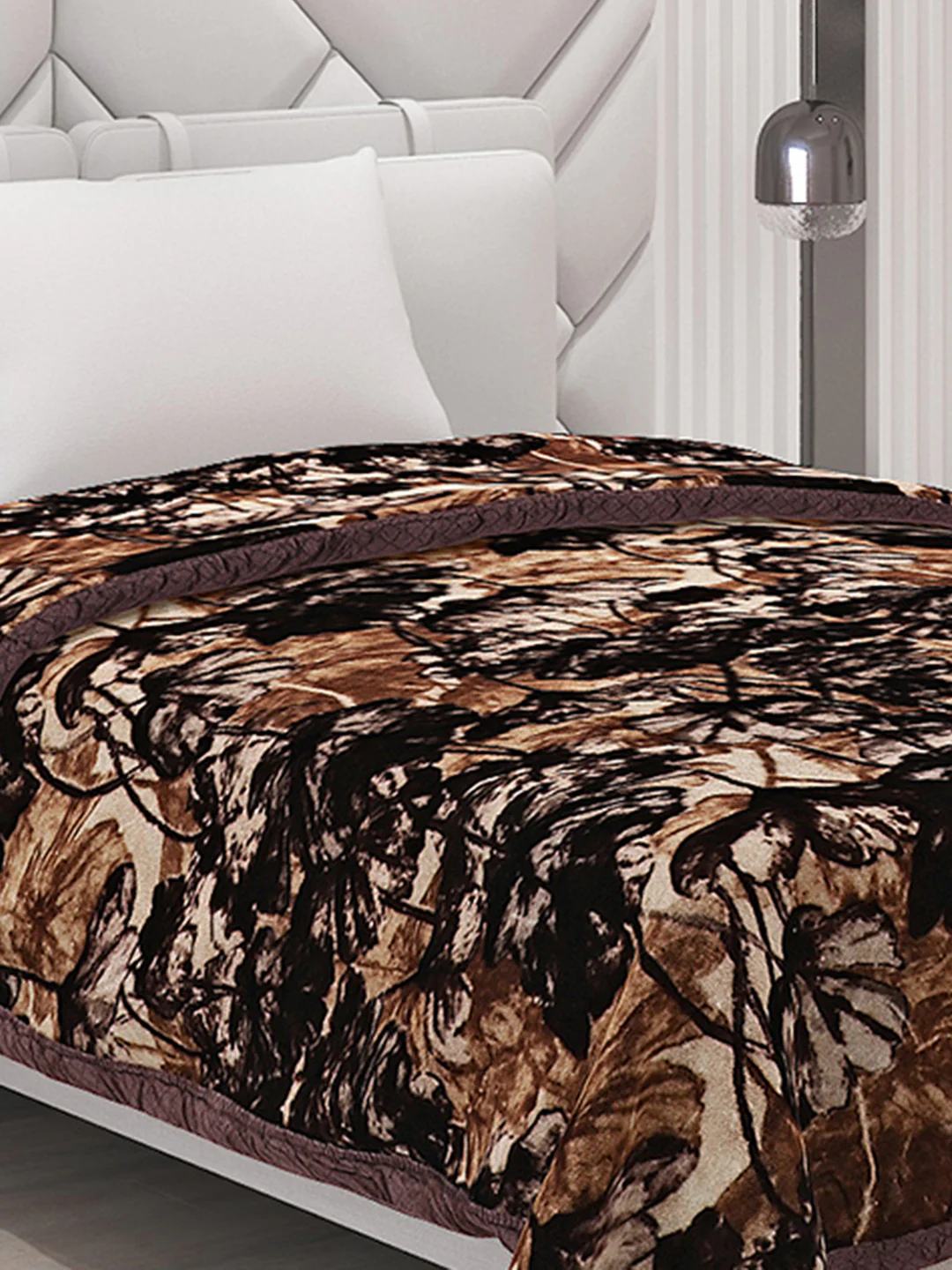 Printed Single Bed Blanket for Mild Winter -1 Ply - Image 4