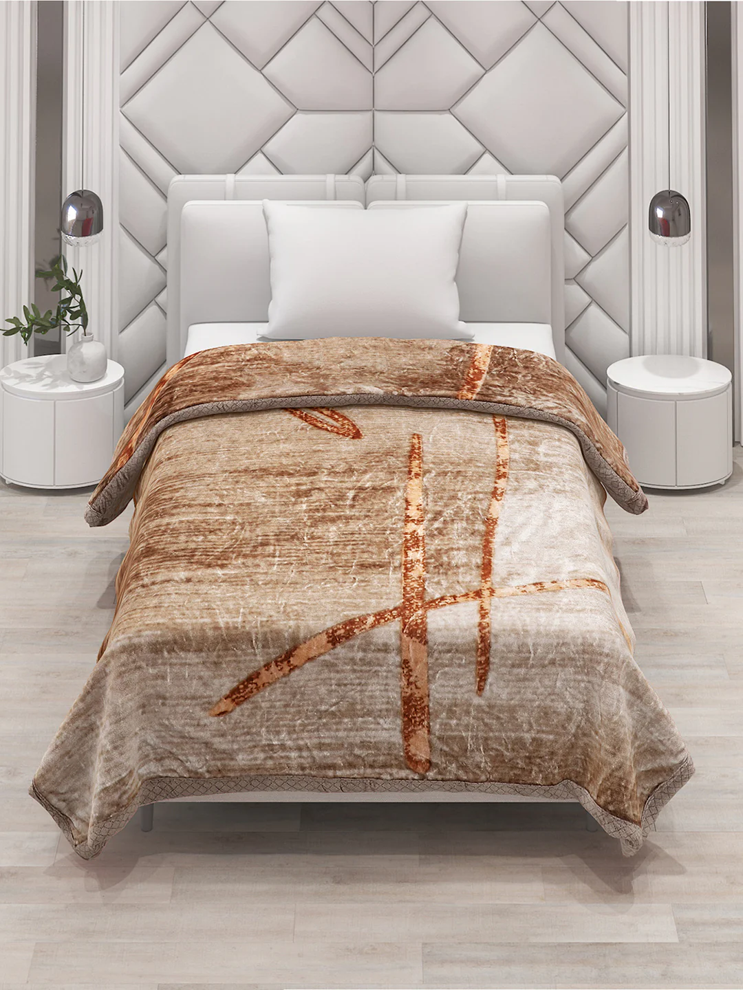 Printed Single Bed Blanket for Mild Winter -1 Ply - Image 2