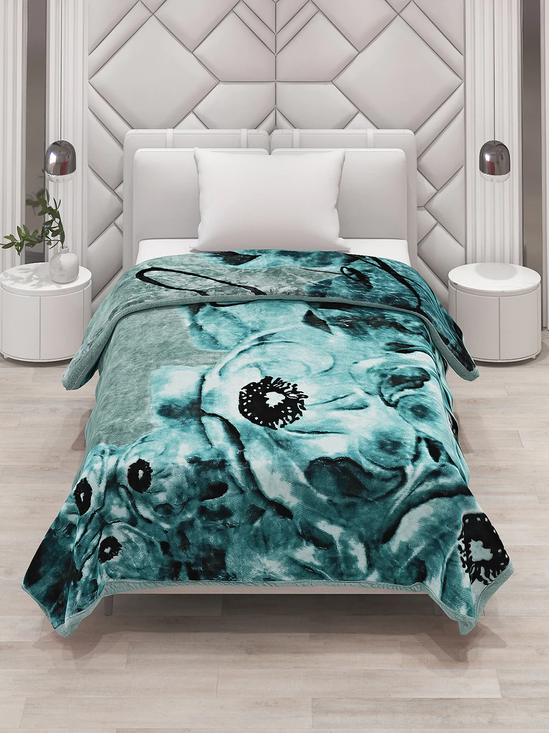 Printed Single Bed Blanket for Mild Winter -1 Ply - Image 2